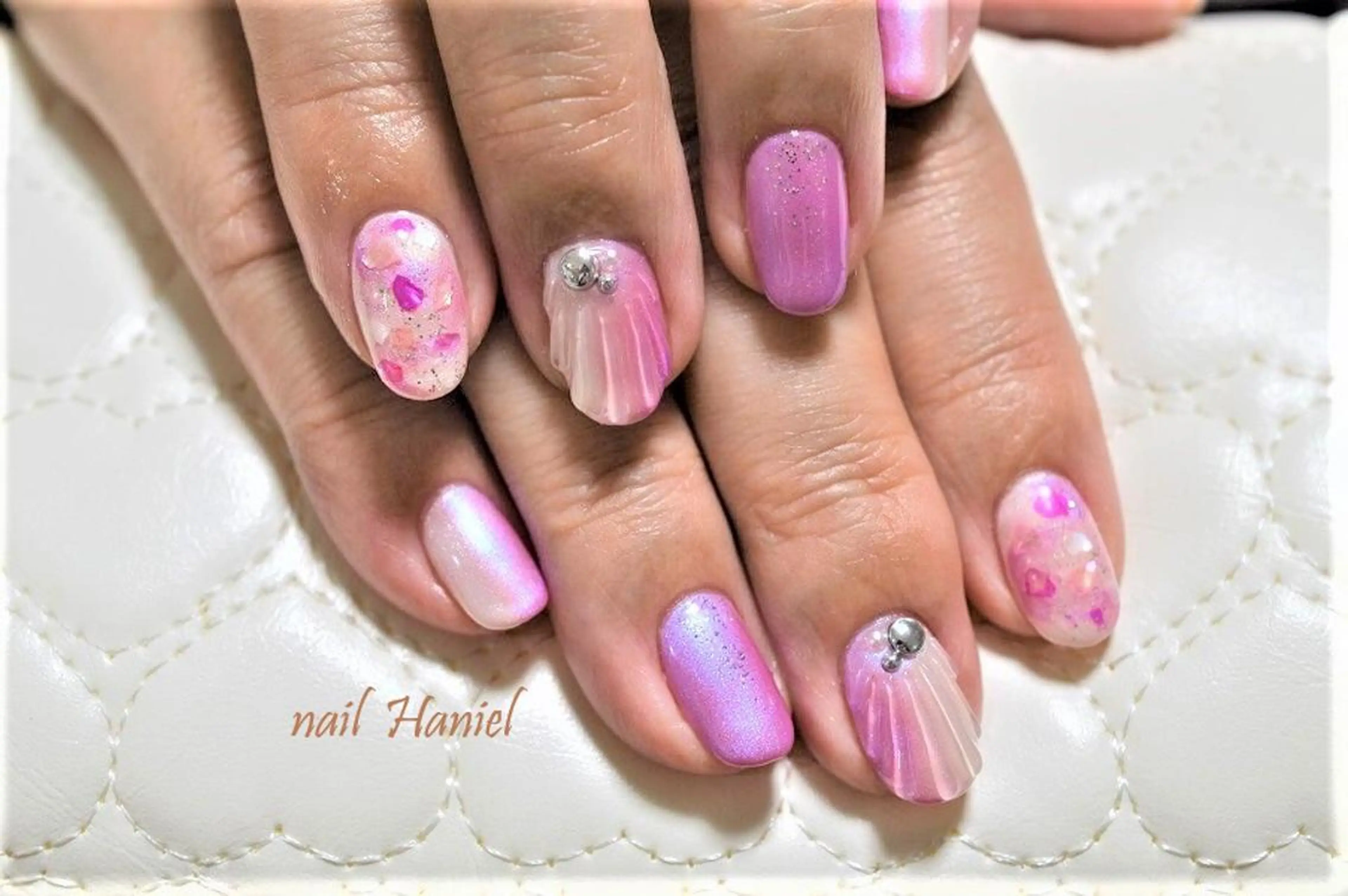 ネイル フットネイル ジェルネイル パラジェル nail Haniel所属・半蔵門サロンハニエル 魅神 ちよのネイルデザイン
