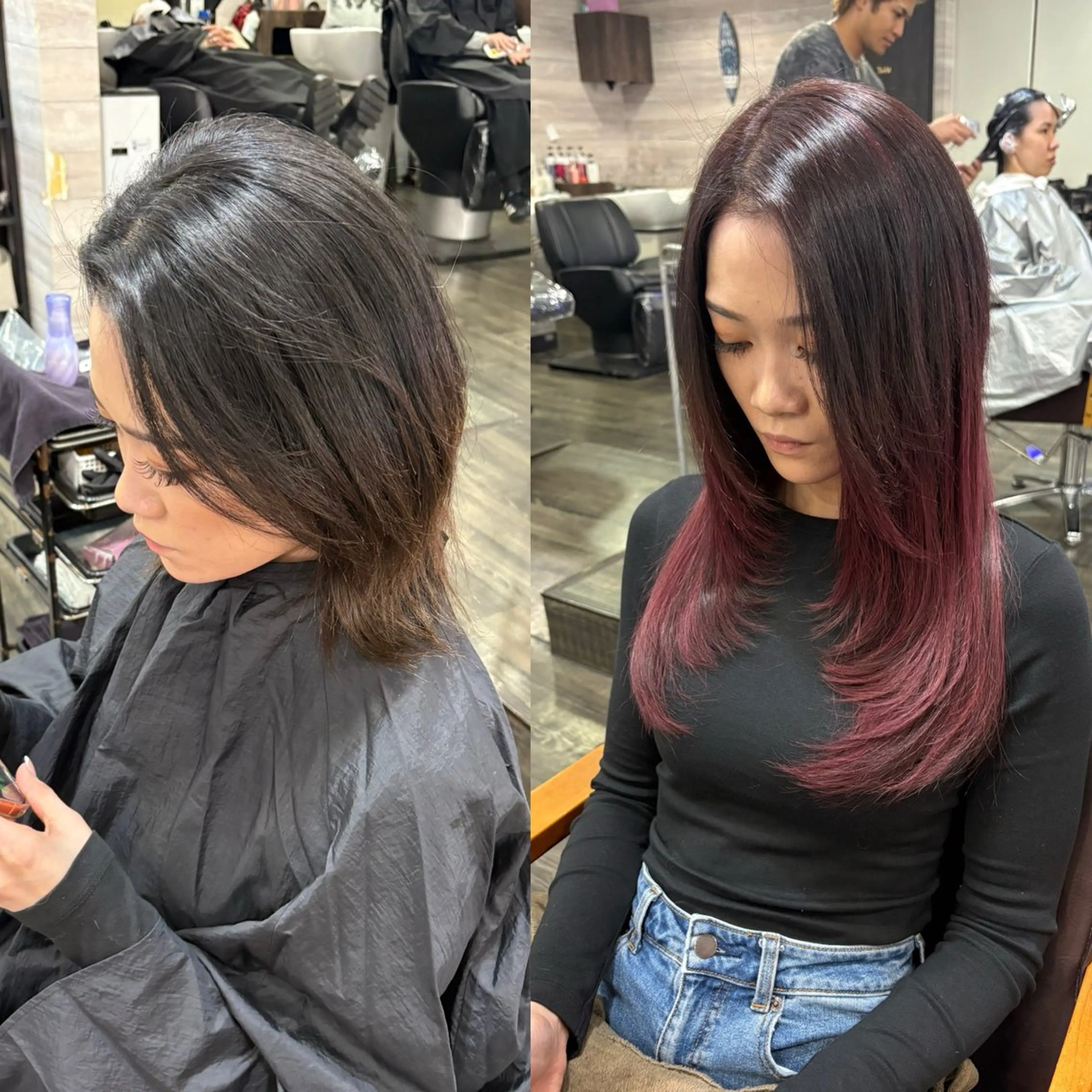 セミロング シールエクステ エクステ ヘアカラー エクステ LOCO/ Ko-kiのヘアスタイル