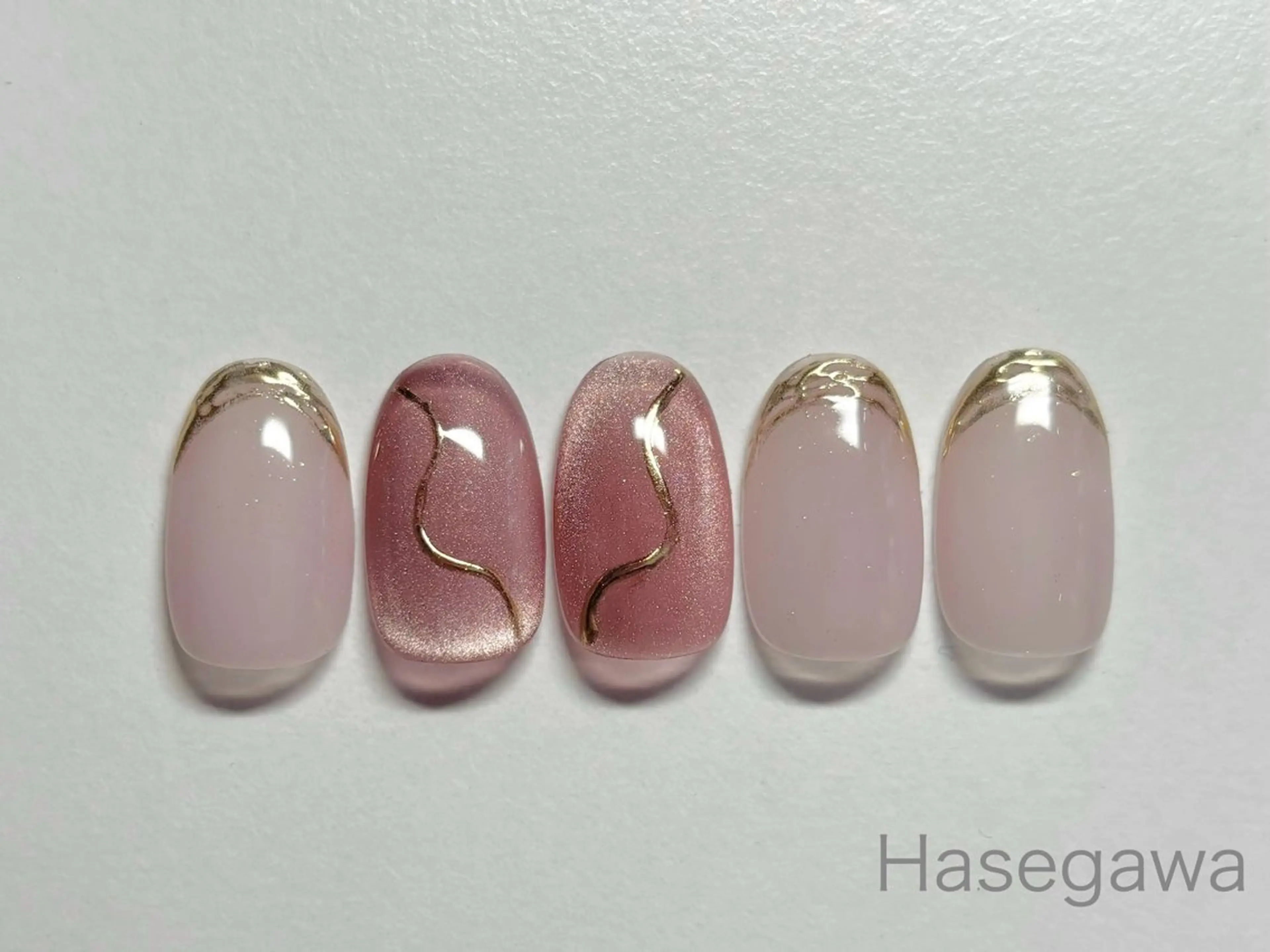 ネイル マグネットネイル ミラーネイル ハンドネイル DROP所属・DROP 長谷川のネイルデザイン