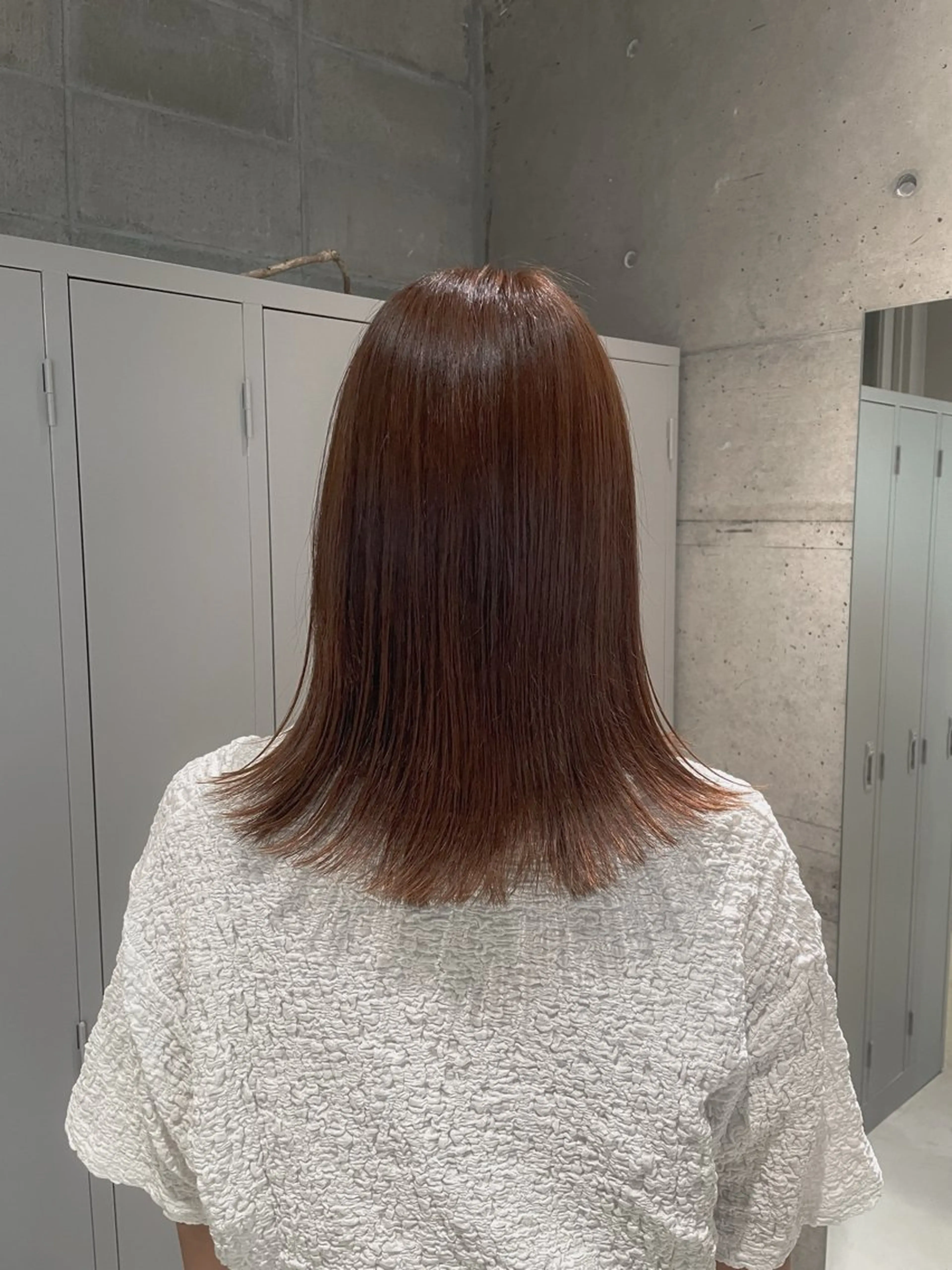 セミロング セミロングパーマ 縮毛矯正 トリートメント 艶髪推し🌿🫧 yukakoのヘアスタイル