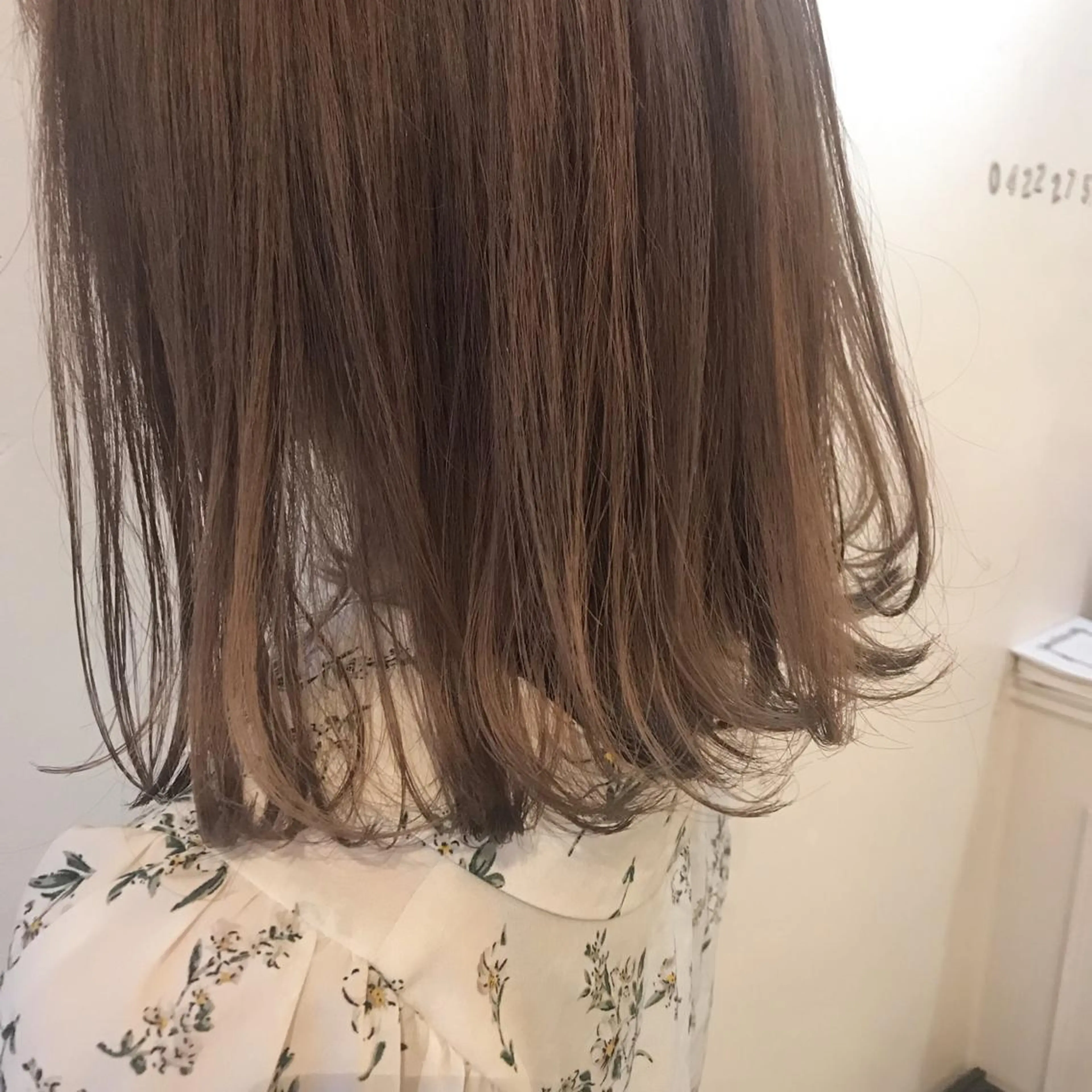 ミディアム カラー 透明感カラー stylist🎨 aye牧野莉香のヘアスタイル