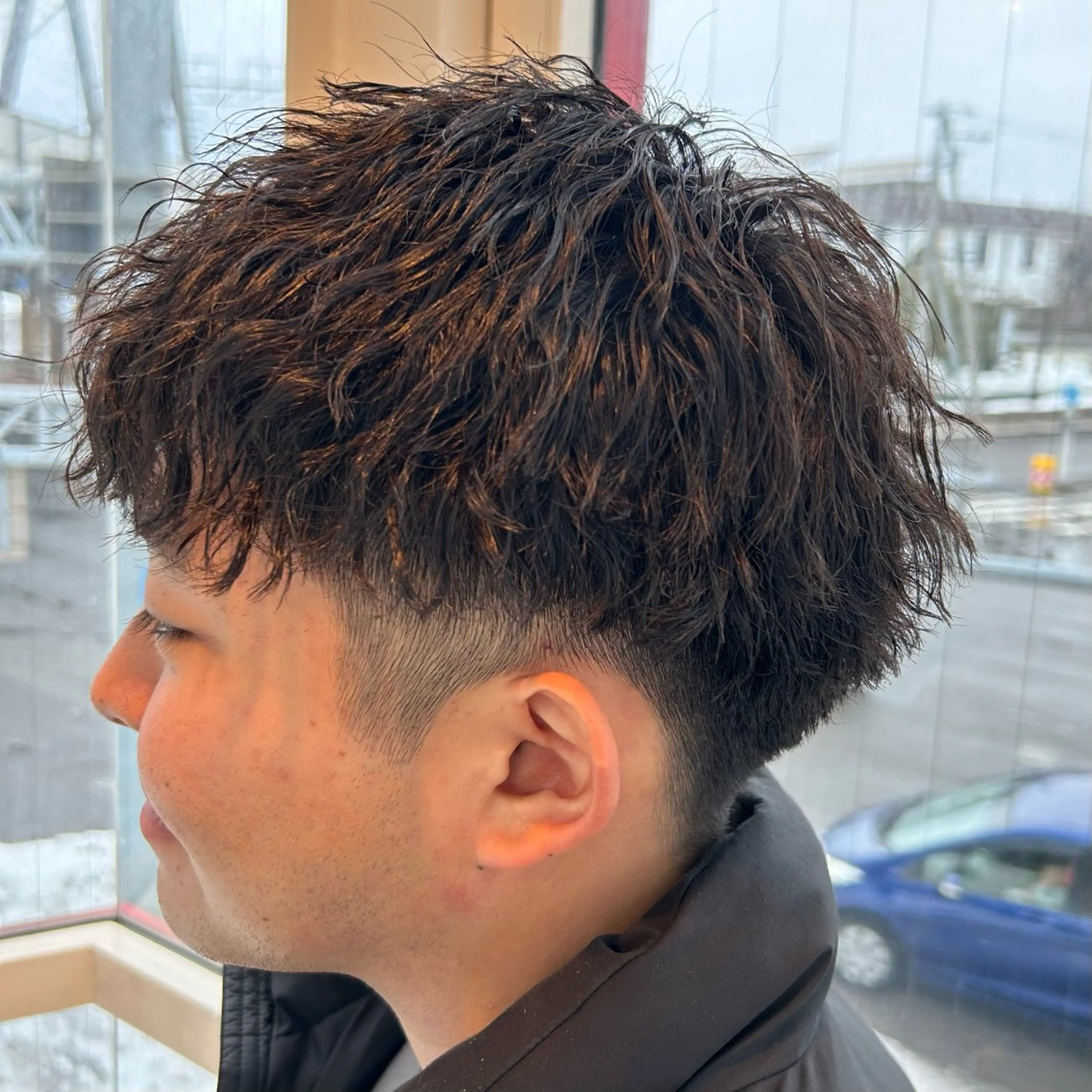 パーマ メンズ フェザーパーマ メンズパーマ 波巻きパーマ カット パーマ yori所属・メンズパーマ/メンズ カット/たばたよしきのヘアスタイル