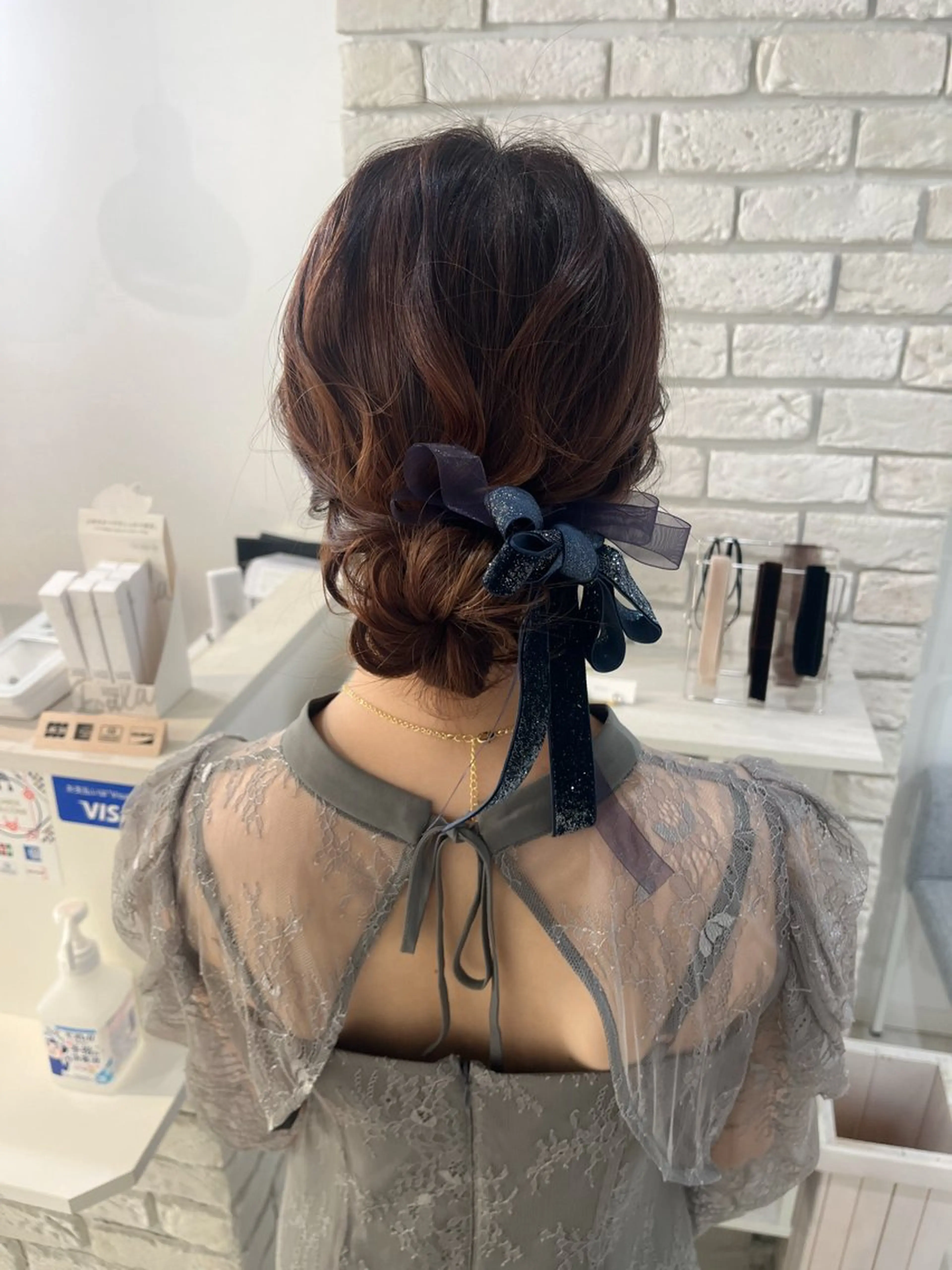 セミロング ヘアアレンジ Dityca...tia所属・りん/ 無料ヘアセットのヘアスタイル