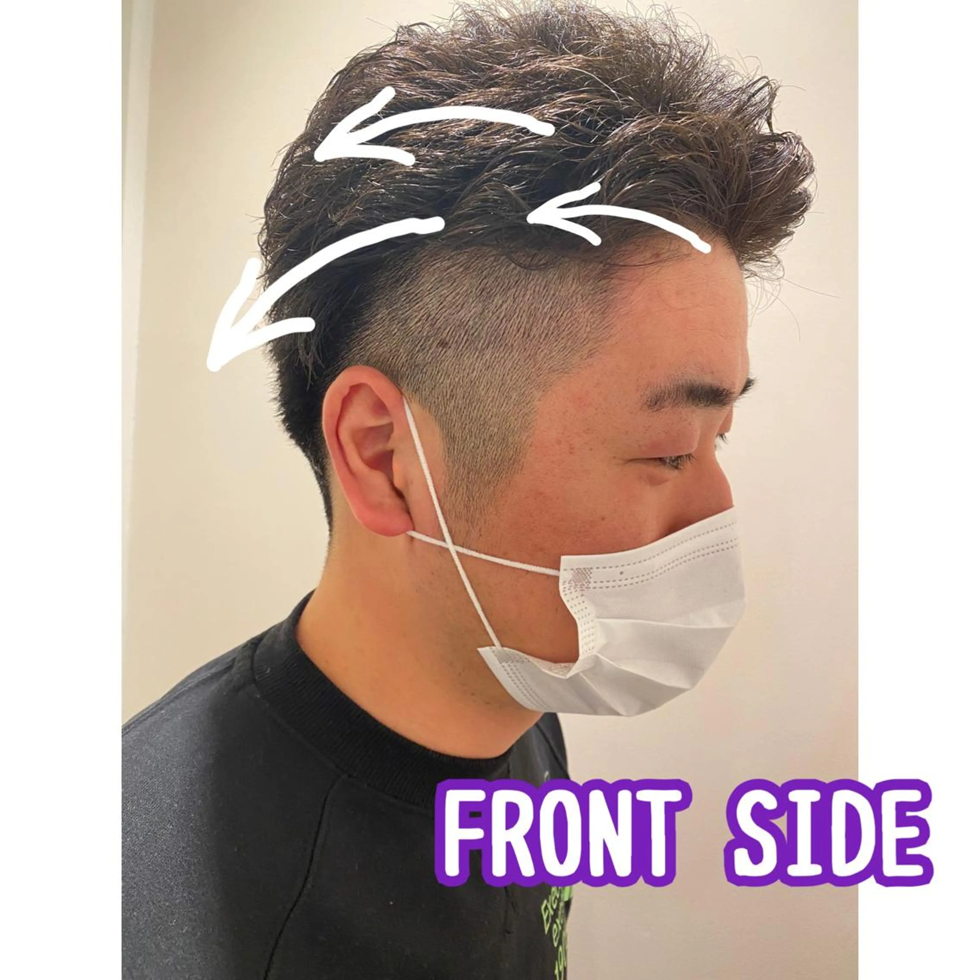 ショート パーマ メンズ カット パーマ トリートメント 🐢髪質改善/Ash 店長/折目奈央🐢のヘアスタイル