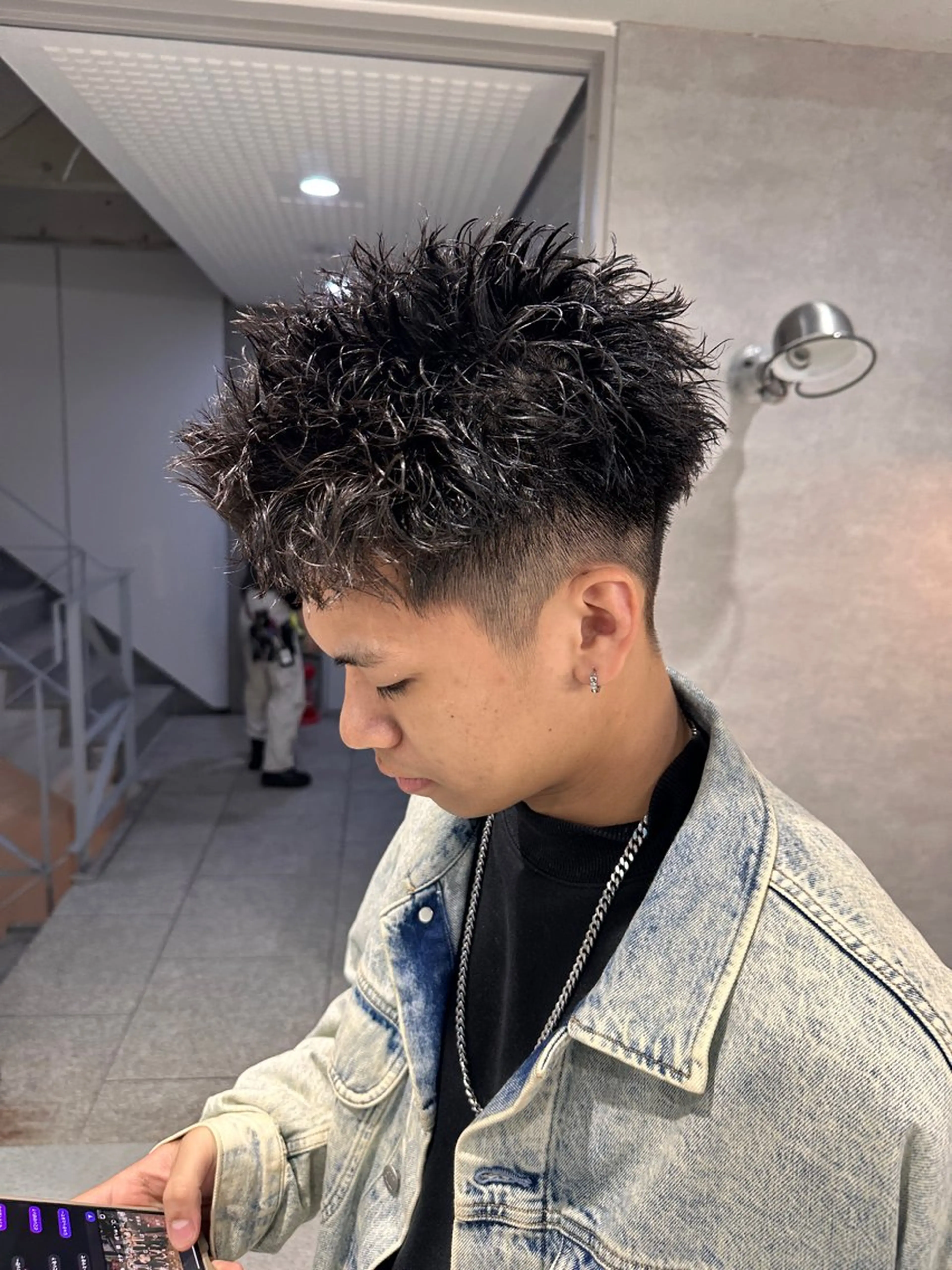 ショート パーマ メンズ 【メンズサロン】 BLUCK 横浜のヘアスタイル