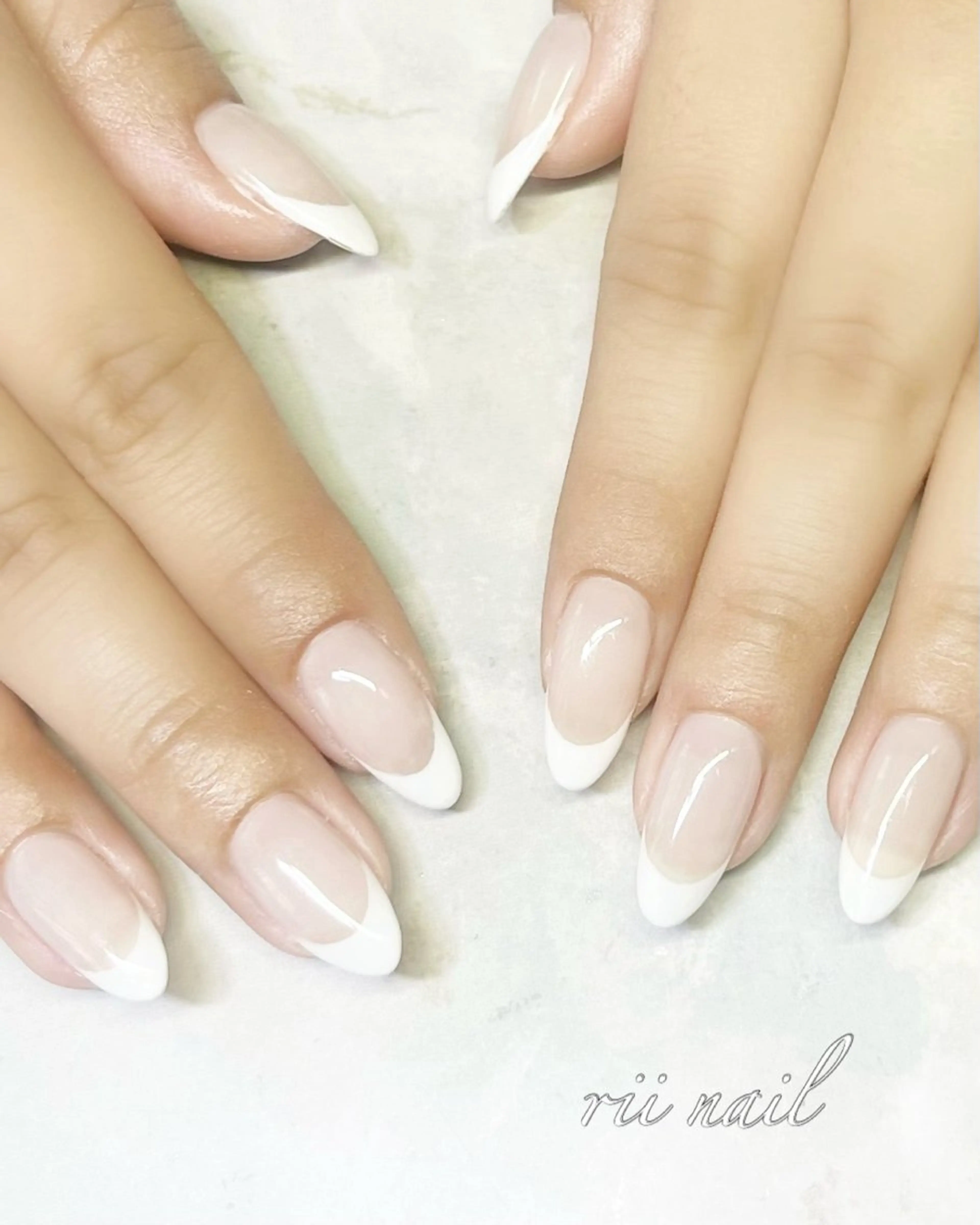 ネイル フレンチネイル ハンドネイル rii 　nail所属・rii  nail rikoのネイルデザイン