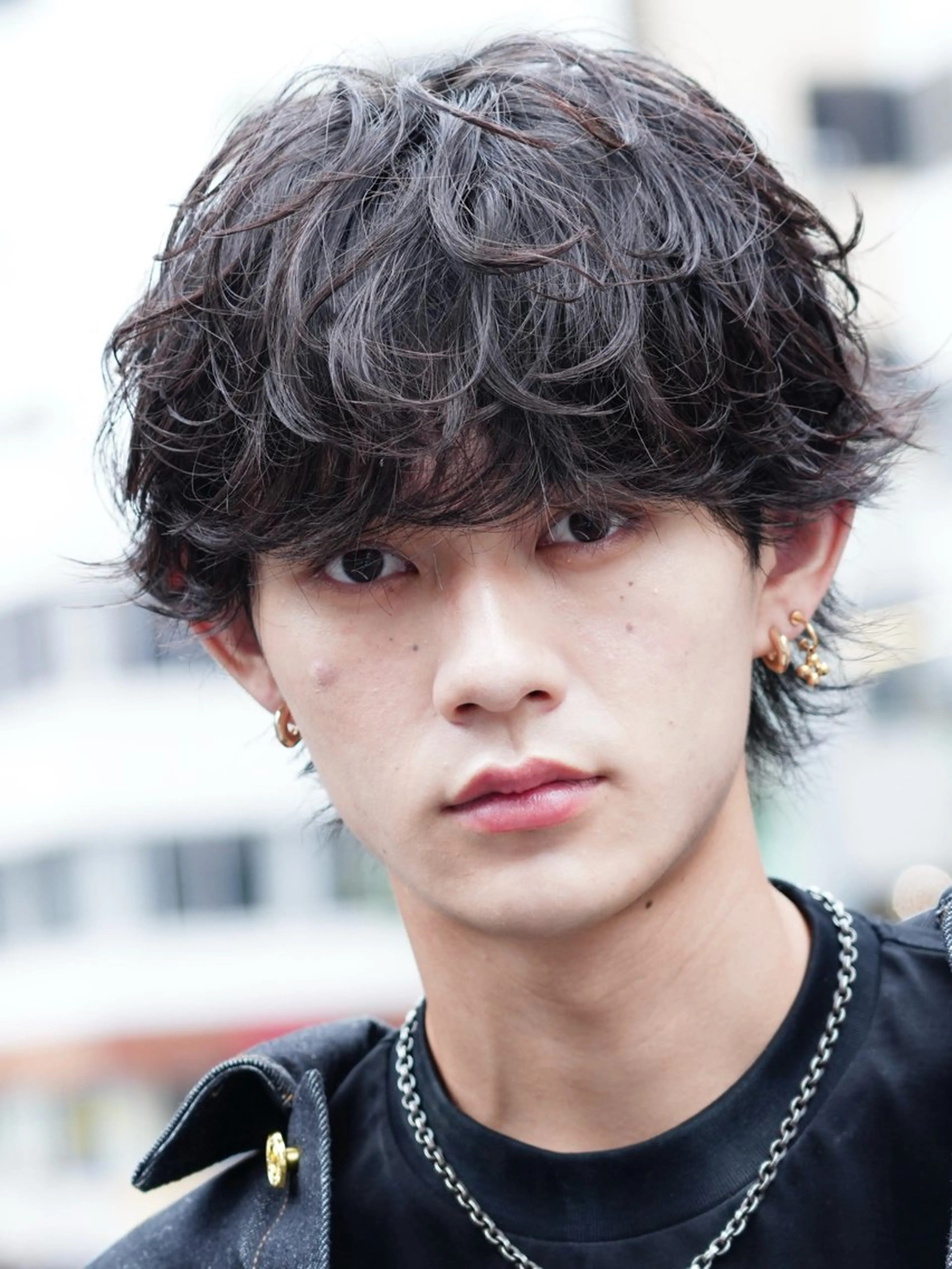 パーマ メンズ フェザーパーマ マッシュ メンズパーマ 学生（メンズ向け） メンズツイストパーマ カット パーマ fifth men's原宿所属・原宿/fifth/ ブリーチカラー/カズのヘアスタイル