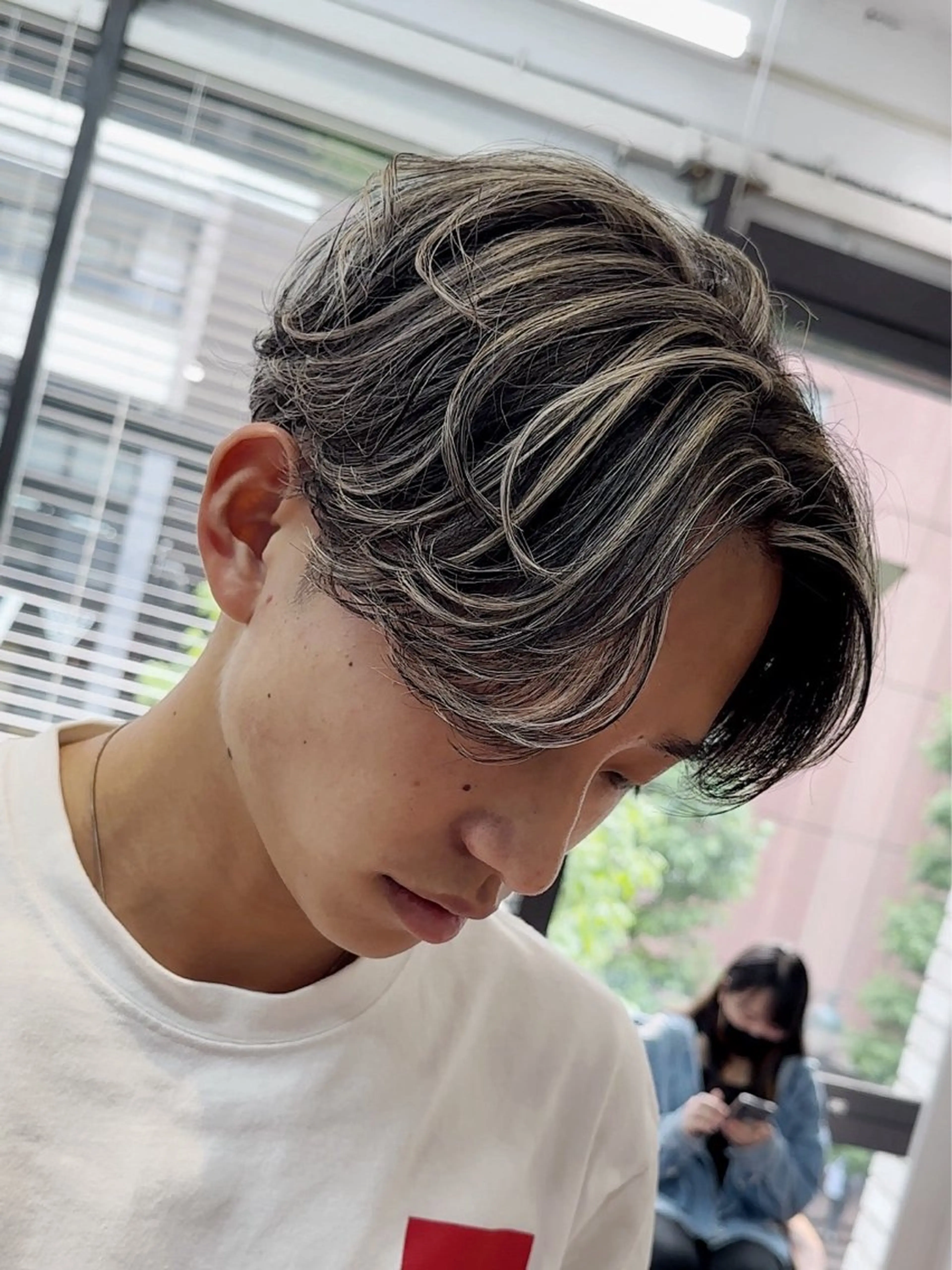 カラー メンズ カット ヘアカラー トリートメント メンズカット ‪‪/メッシュのヘアスタイル