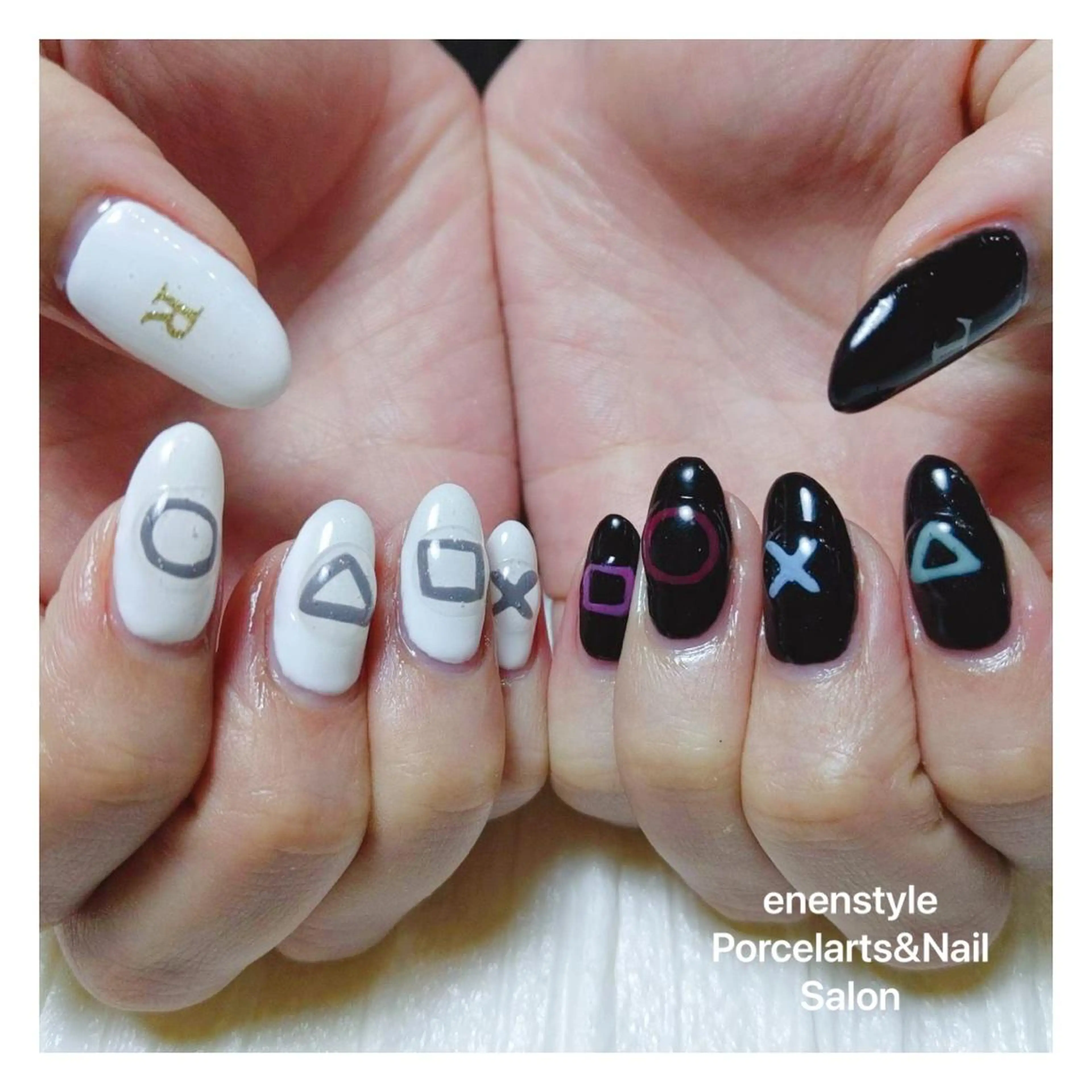 ミディアム ネイル ハンドネイル 👑enen style👑のネイルデザイン