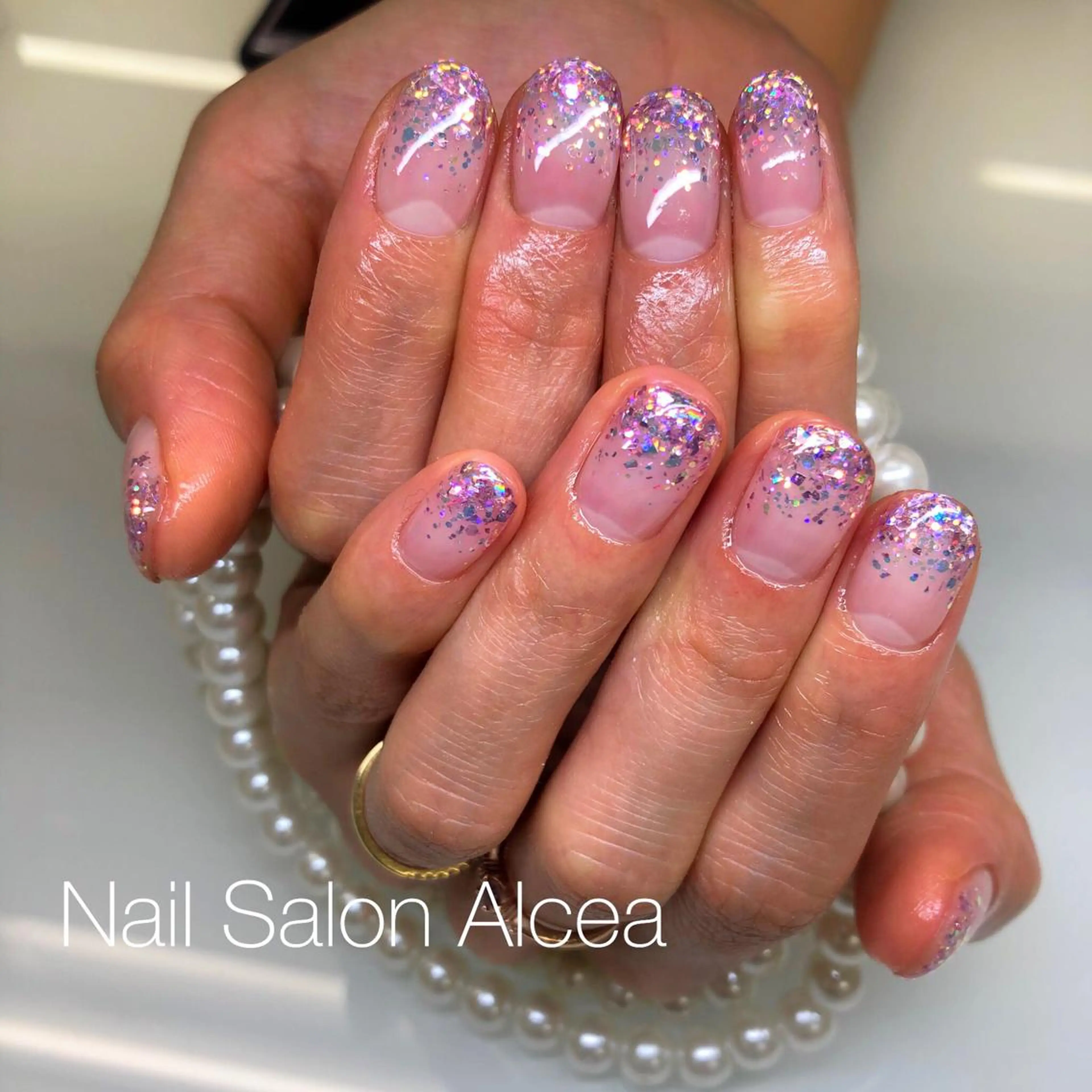 ネイル ラメ(グリッター) ラメグラデーション CHILO 木村のネイルデザイン