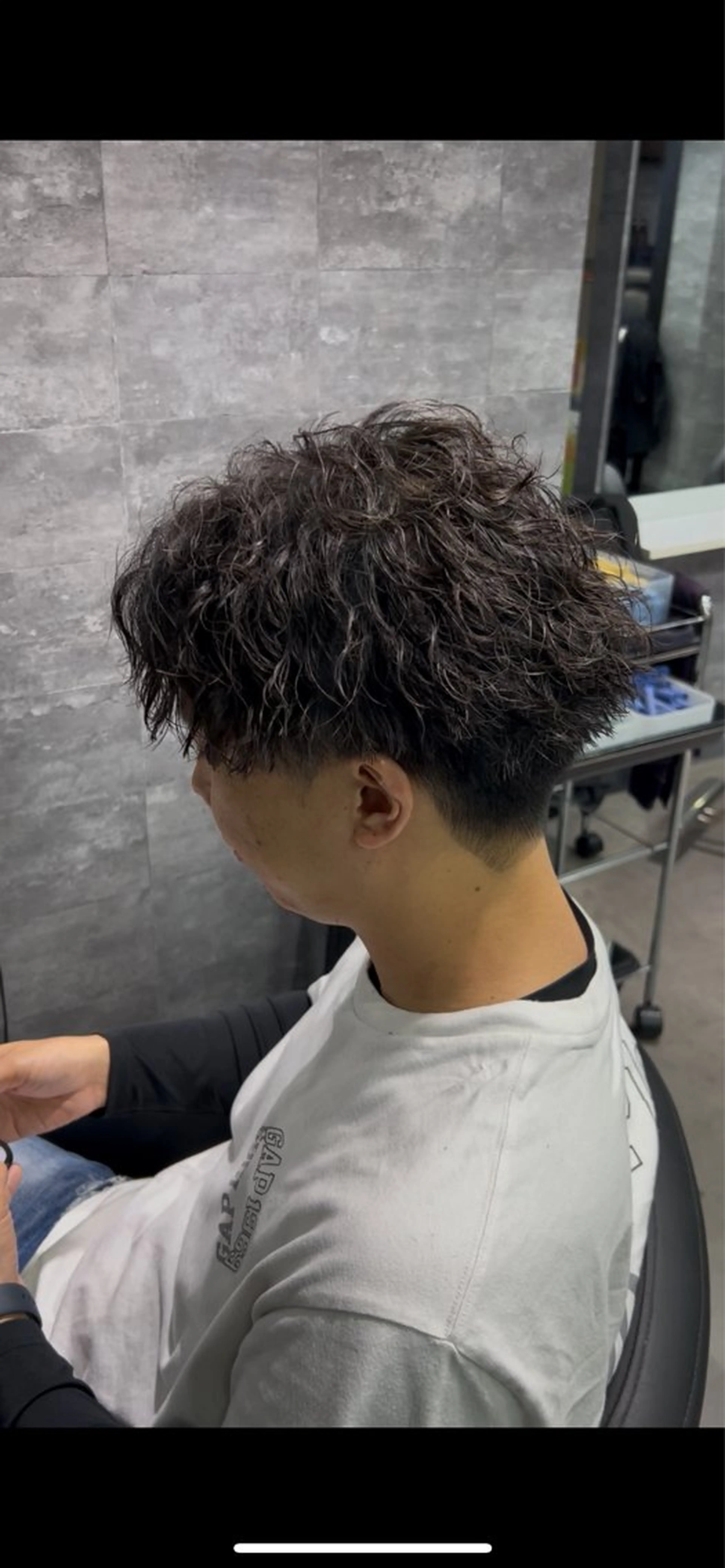 ショート パーマ メンズ メンズパーマ ツイストスパイラルパーマ スパイラルパーマ men's salonAno所属・メンズサロンAno. YUKIのヘアスタイル