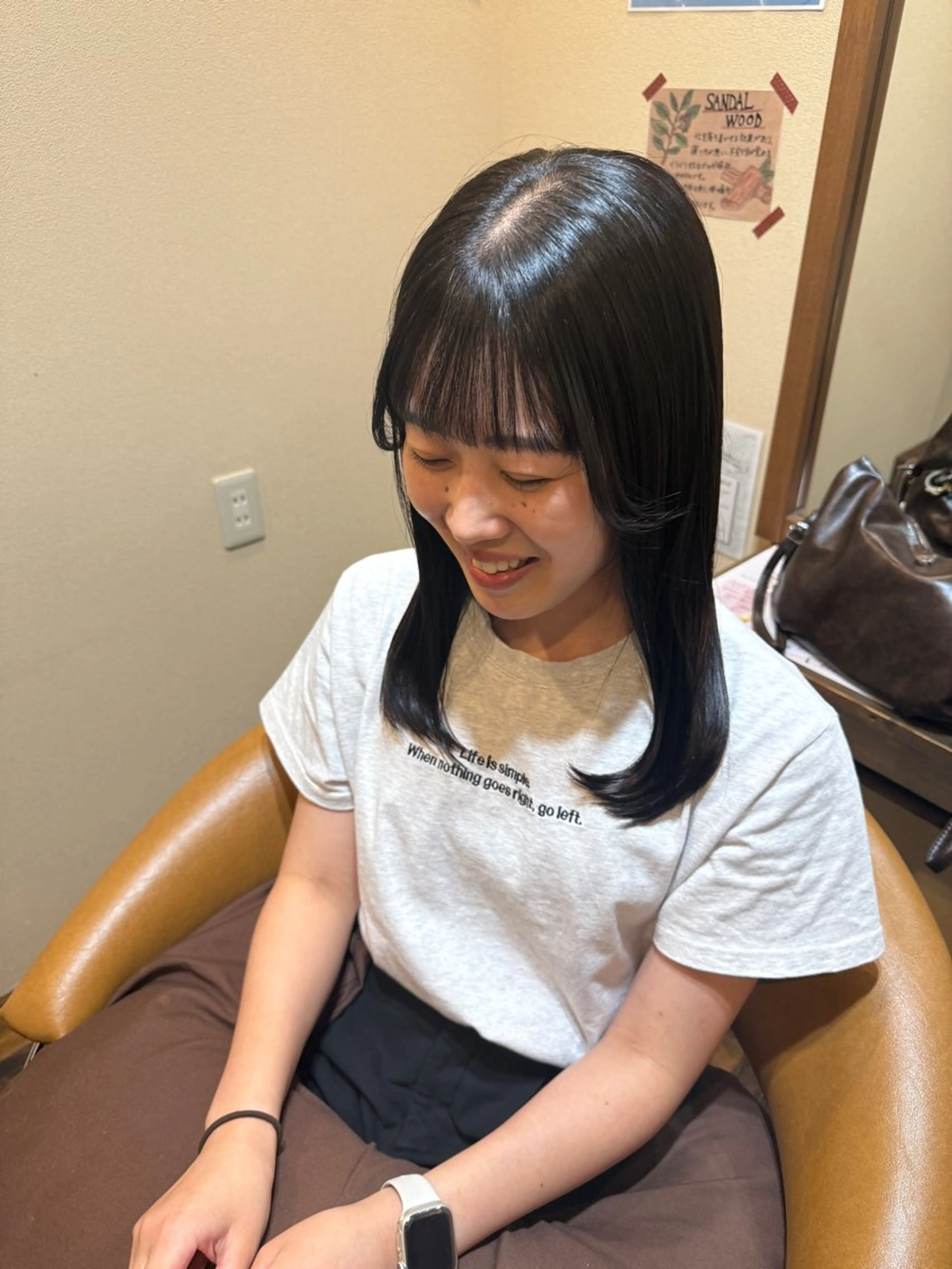 ミディアム カラー 透明感カラー canamo所属・大原/ 和泉府中/カットのヘアスタイル