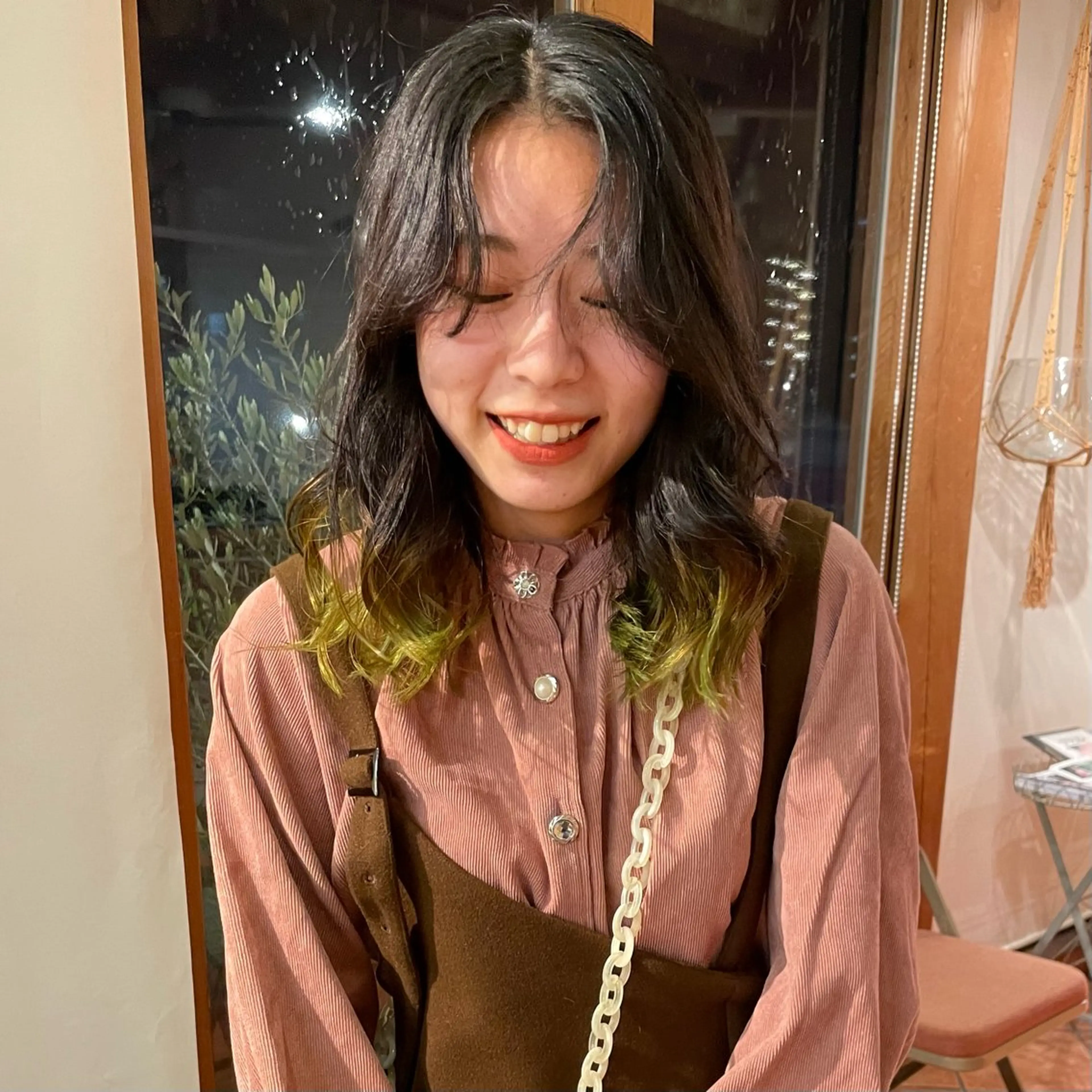 ミディアム カラー カット/パーマ/ カラー林本　南壱人のヘアスタイル