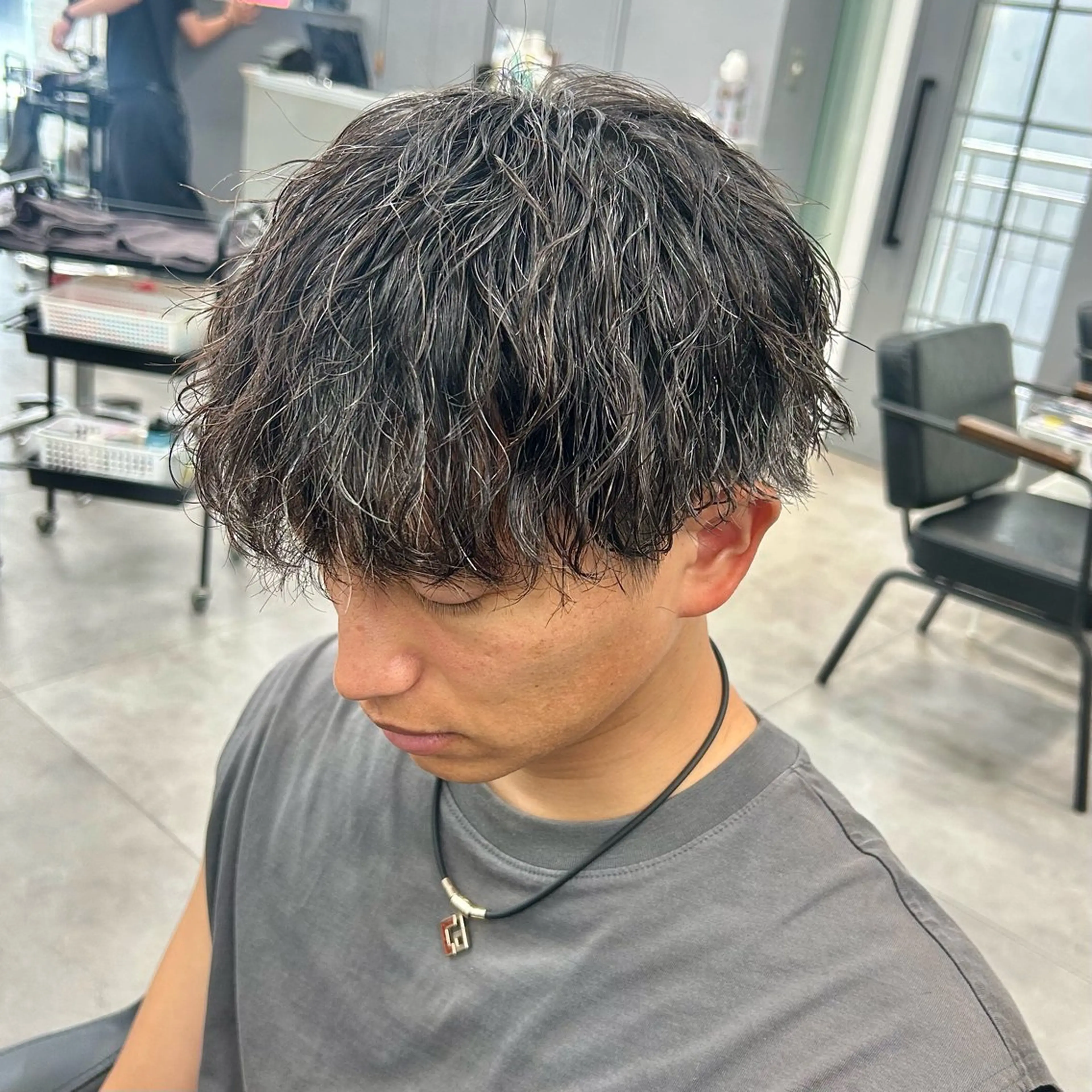 パーマ メンズ メンズパーマ カット パーマ 韓国ヘア🇰🇷 メンズパーマ/つかさのヘアスタイル