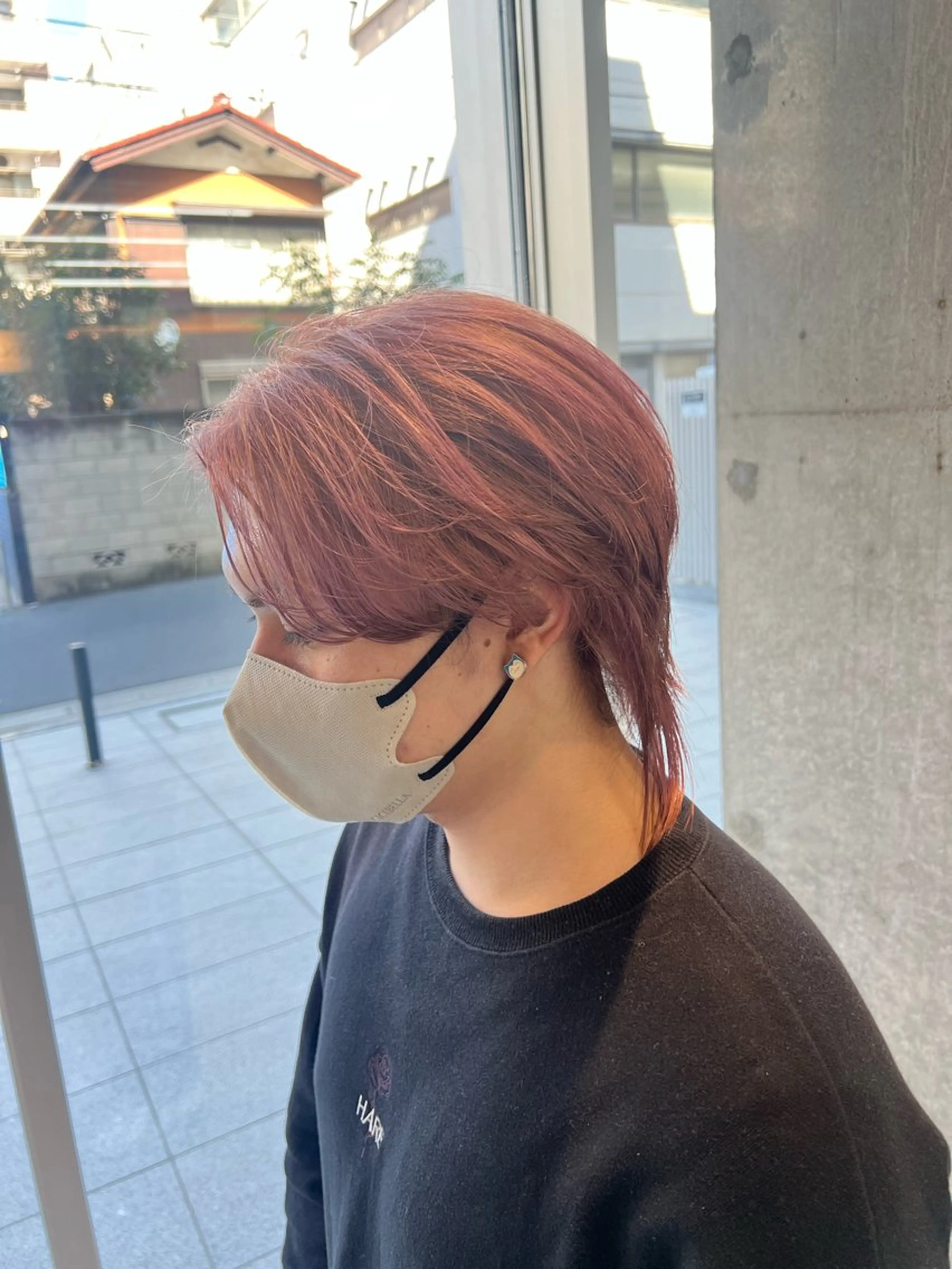 カラー ヘアアレンジ キッズ ブロンド ラベンダーカラー ピンクカラー ピンクラベンダー カット ヘアカラー KENTO/ レイヤーカット/艶髪のヘアスタイル