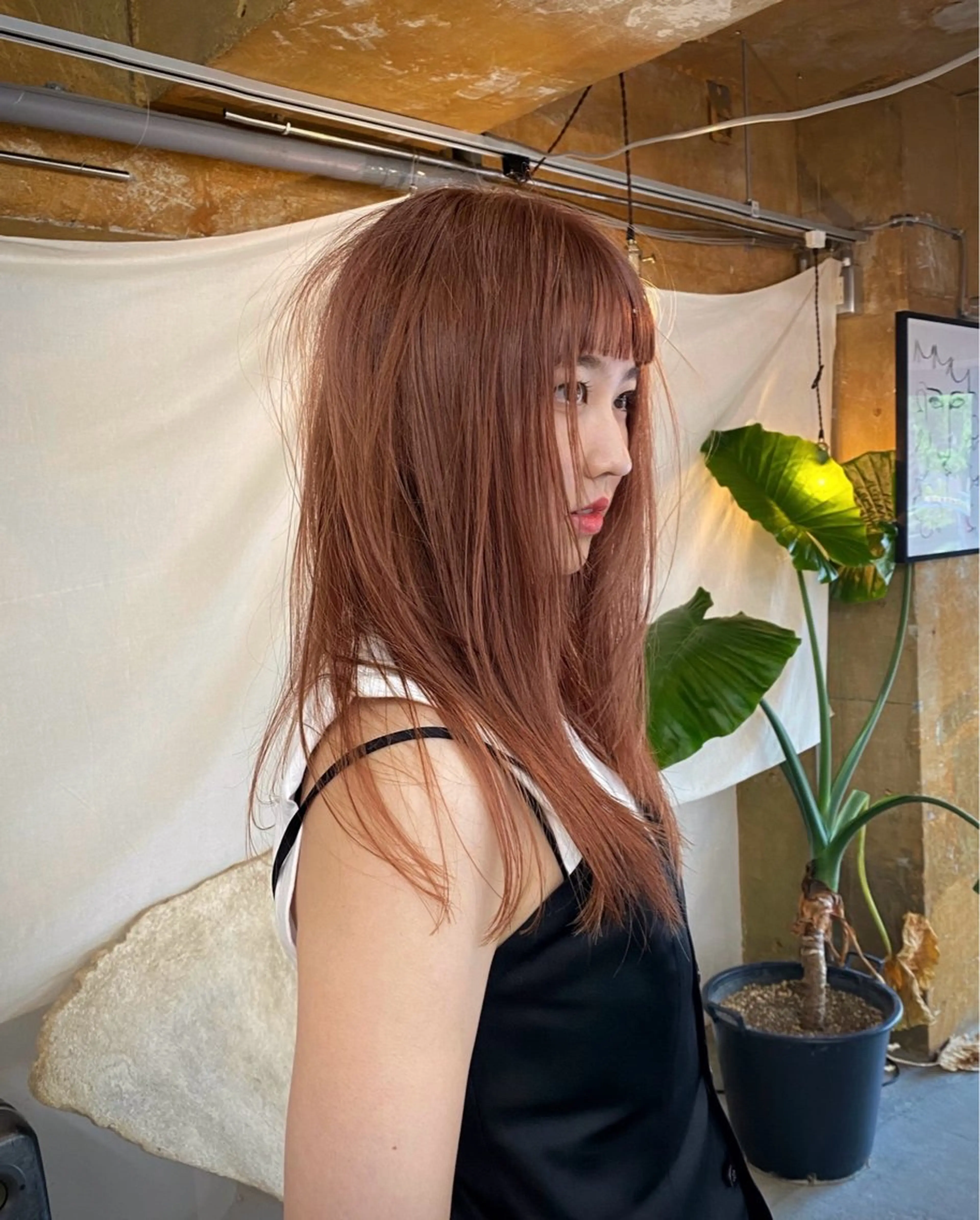 セミロング カラー カット ヘアカラー KEI gattacaのヘアスタイル