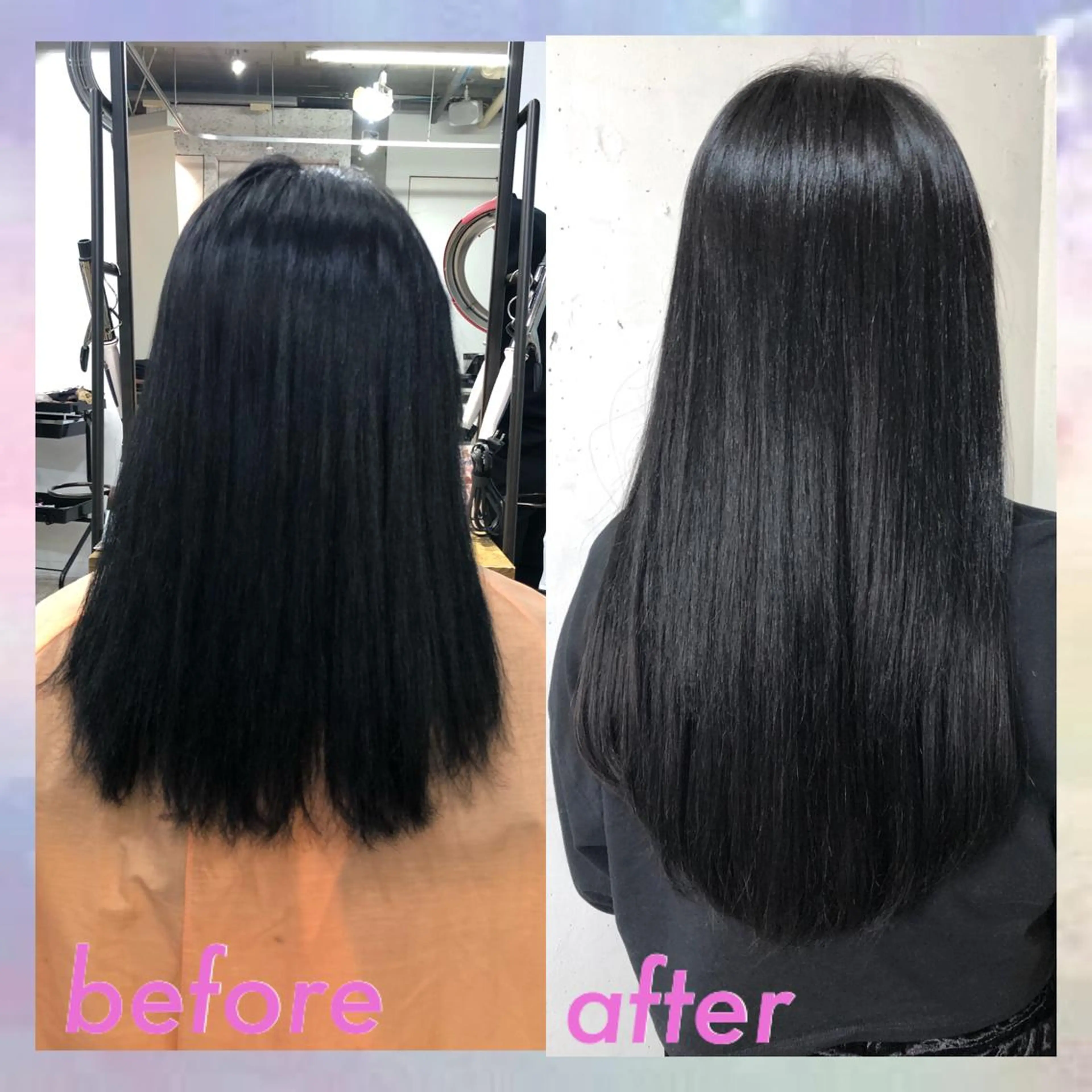 ロング カラー パーマ ヘアアレンジ アイブロウ 編み込みエクステ シールエクステ イヤリングカラー インナーカラー ラベンダーカラー カット エクステ ヘアセット 八巻 晴香のヘアスタイル