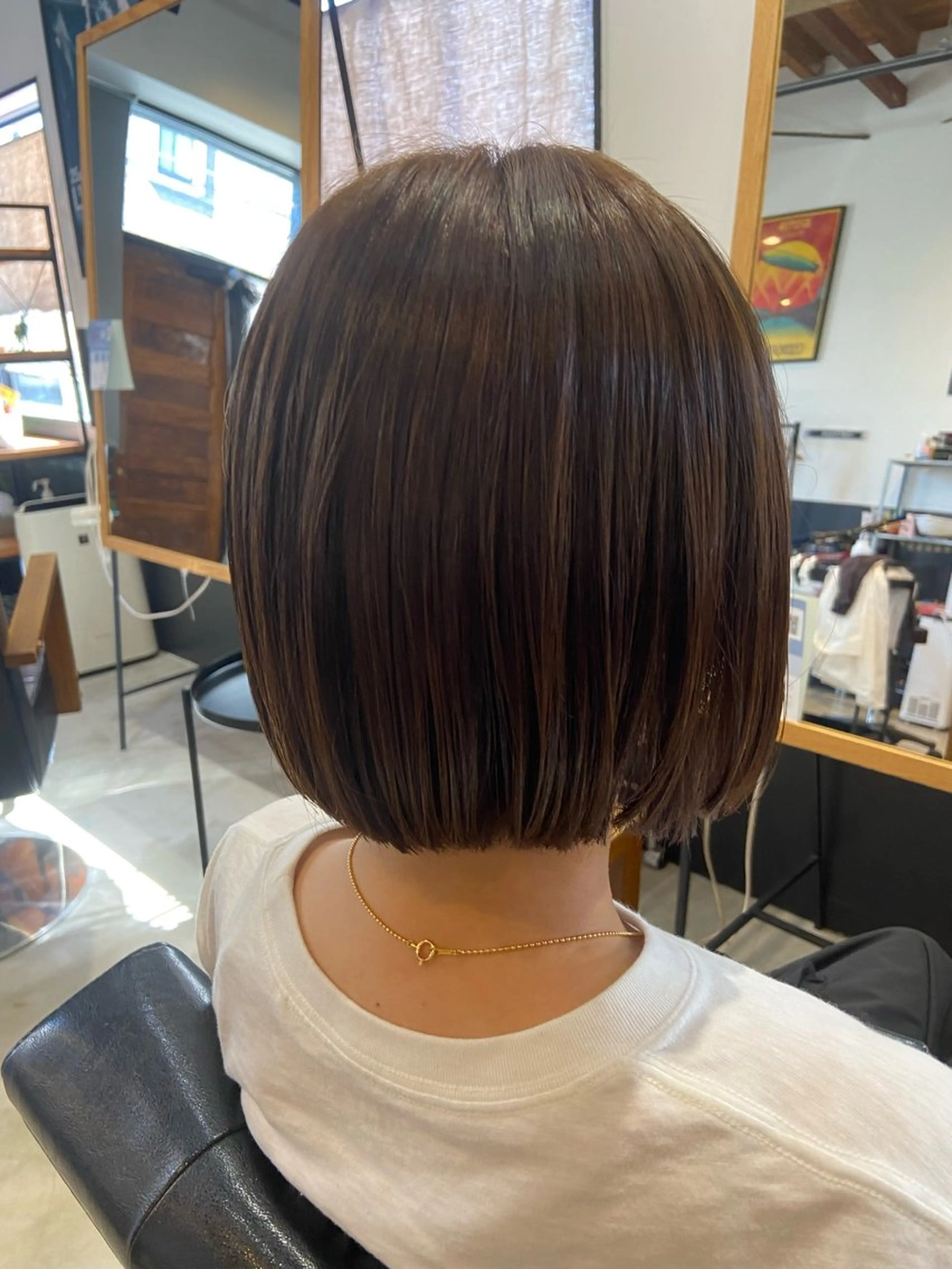 ショート 切りっぱなしボブ ボブ 縮毛矯正 縮毛矯正 hair salon TOKUNAGA所属・💫縮毛矯正/ カット💫徳永あい子のヘアスタイル