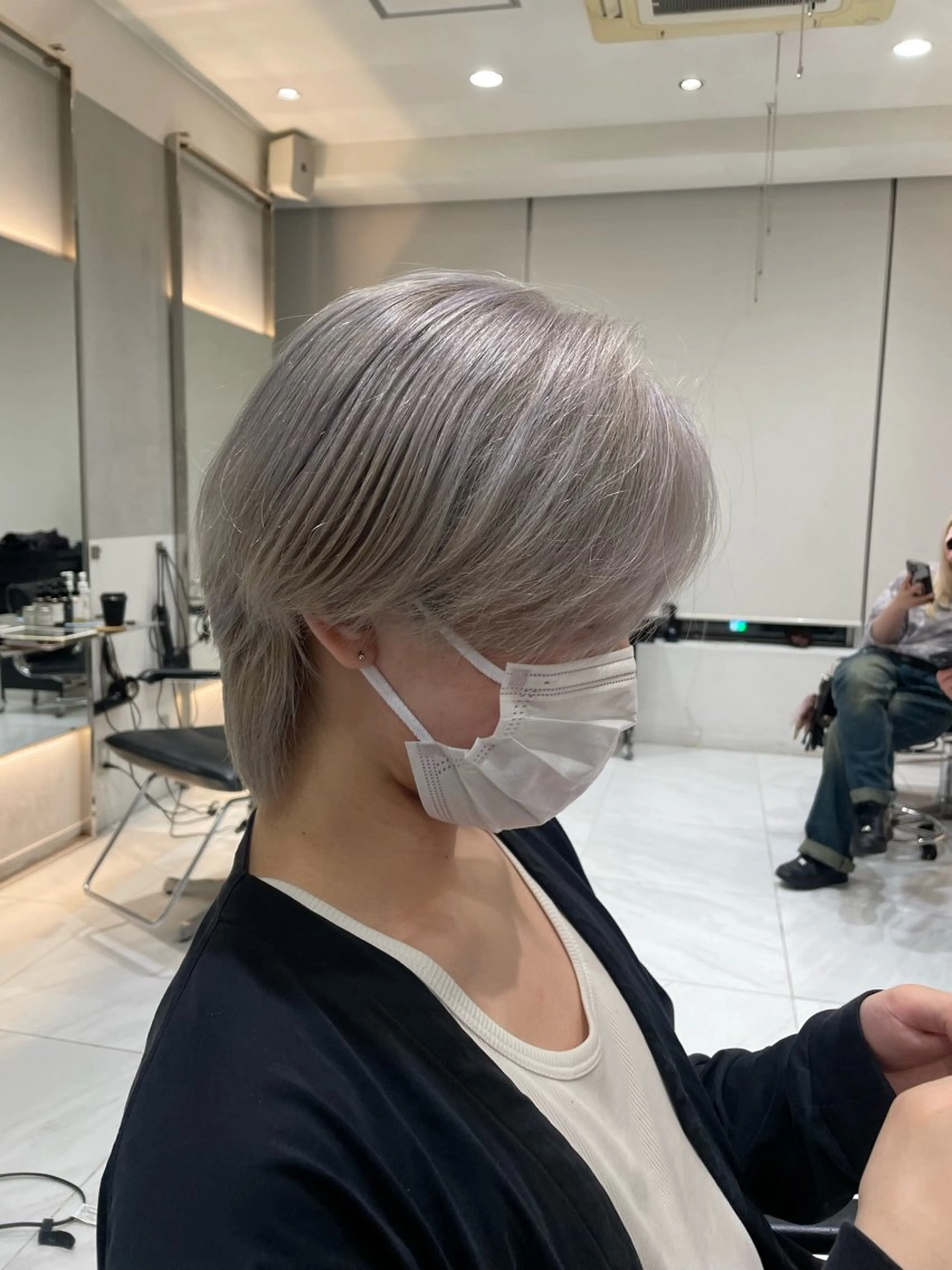 ショート カラー メンズ ヘアカラー ロングカット 💎モエのヘアスタイル