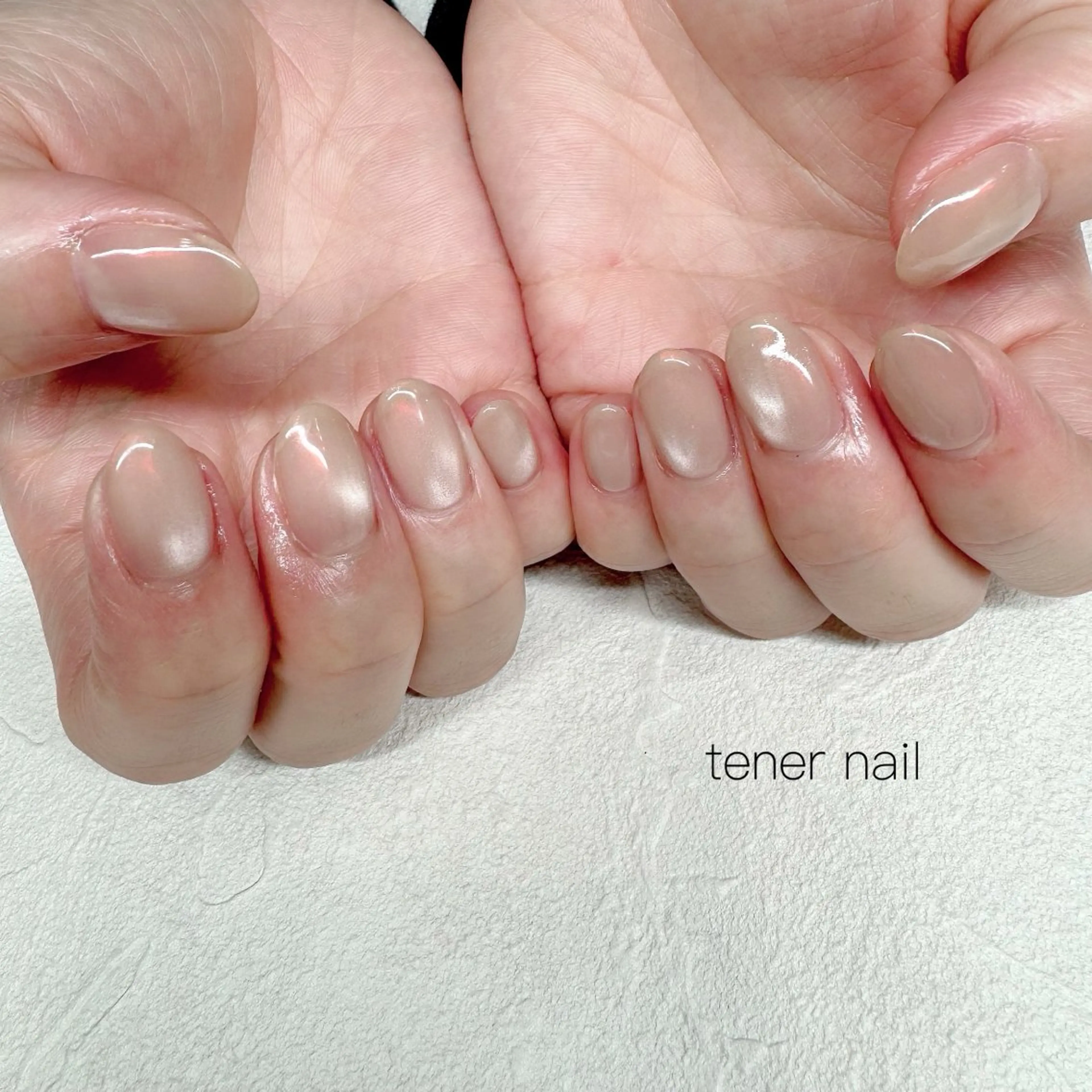 ネイル オーロラネイル オレンジ ハンドネイル tener  nail  テネルネイル所属・テネルネイル tener nailのネイルデザイン