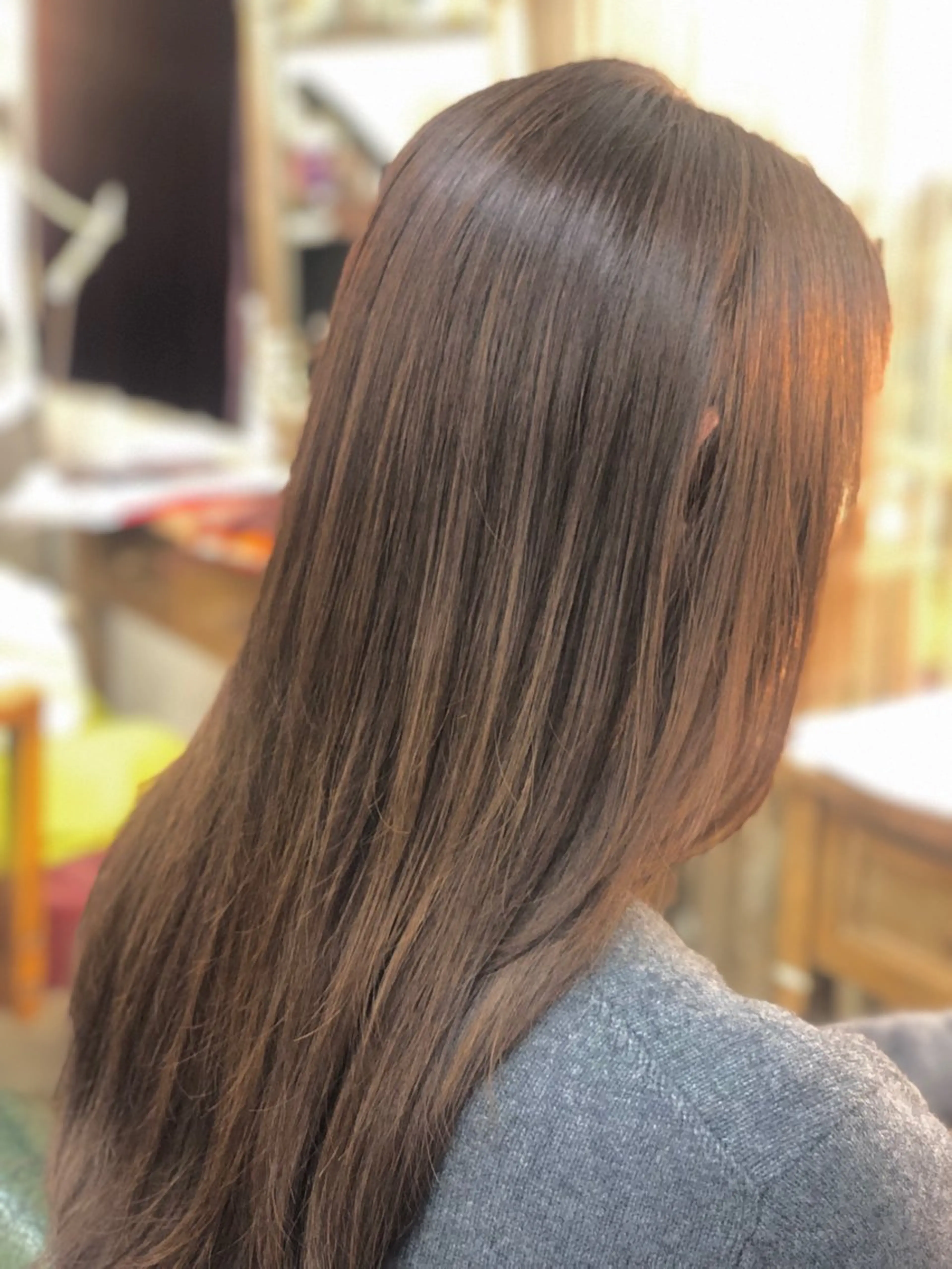 ロング ヘアカラー トリートメント ❤︎大人シック ベージュrihoのヘアスタイル