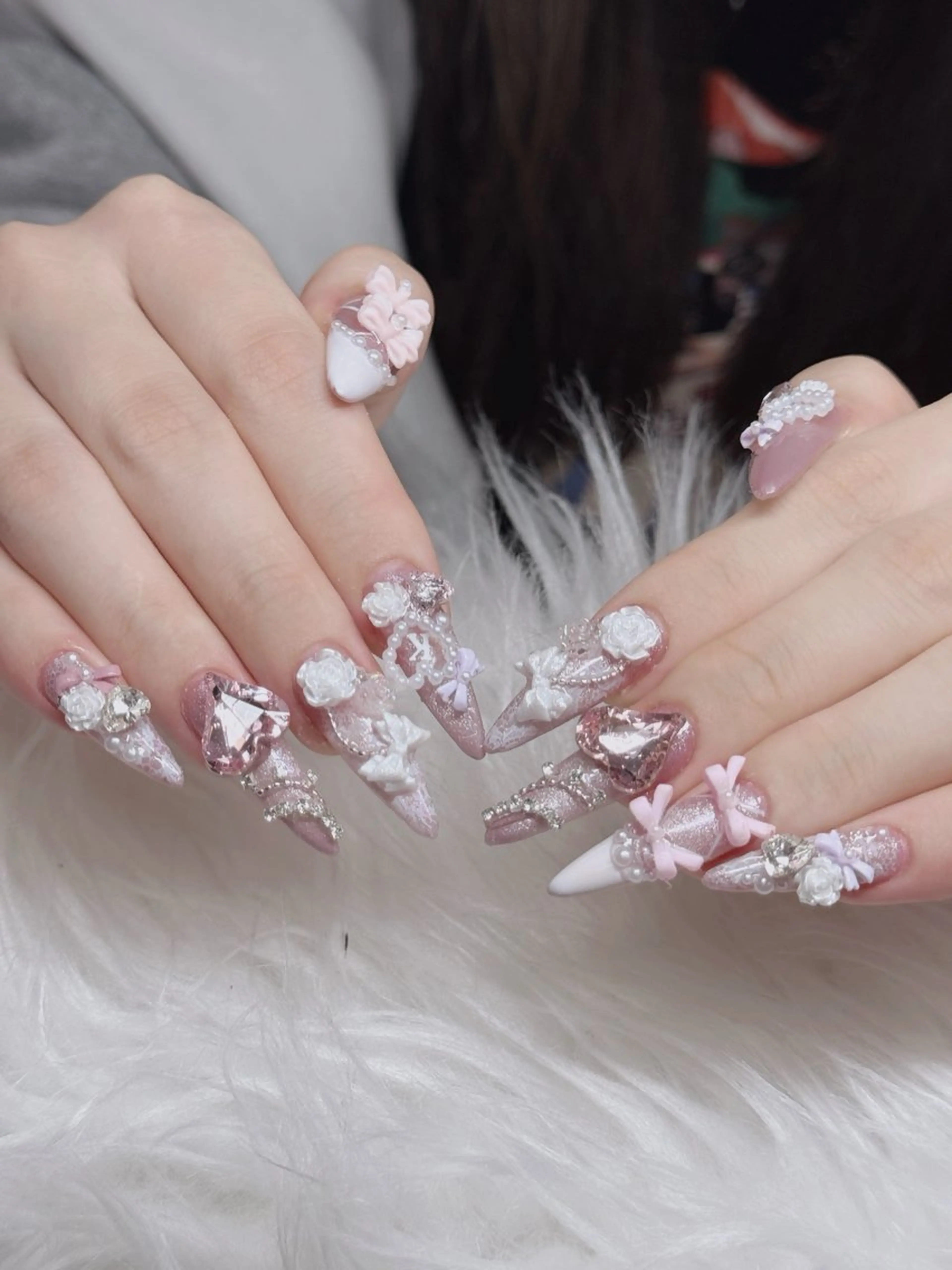 ネイル ジェルネイル 韓国ネイル マグネットネイル ネイルチップ 冬ネイル Lenie Nail Salonのネイルデザイン