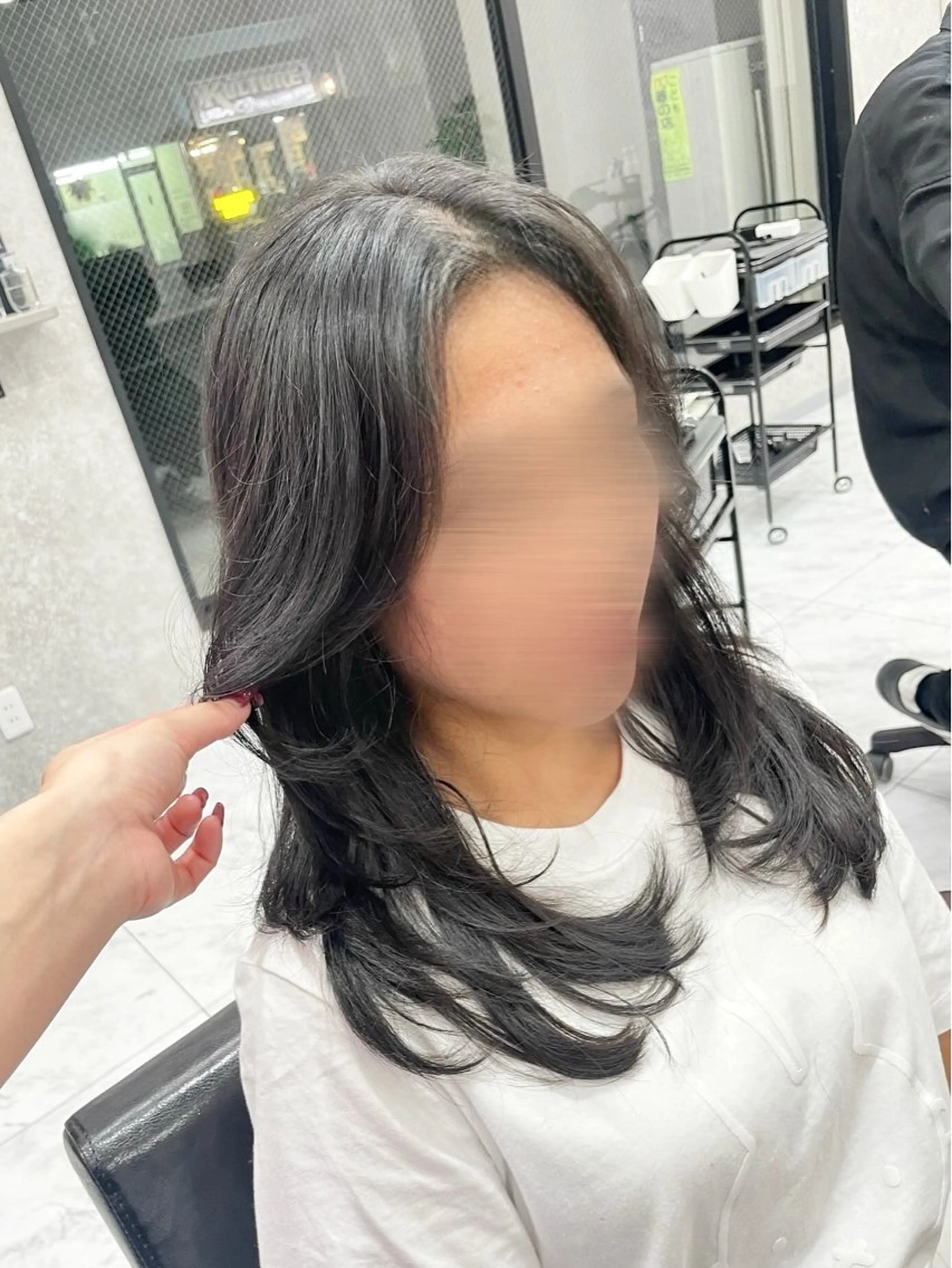 セミロング 🦋ハイトーン🦋 石山 希理🦋のヘアスタイル