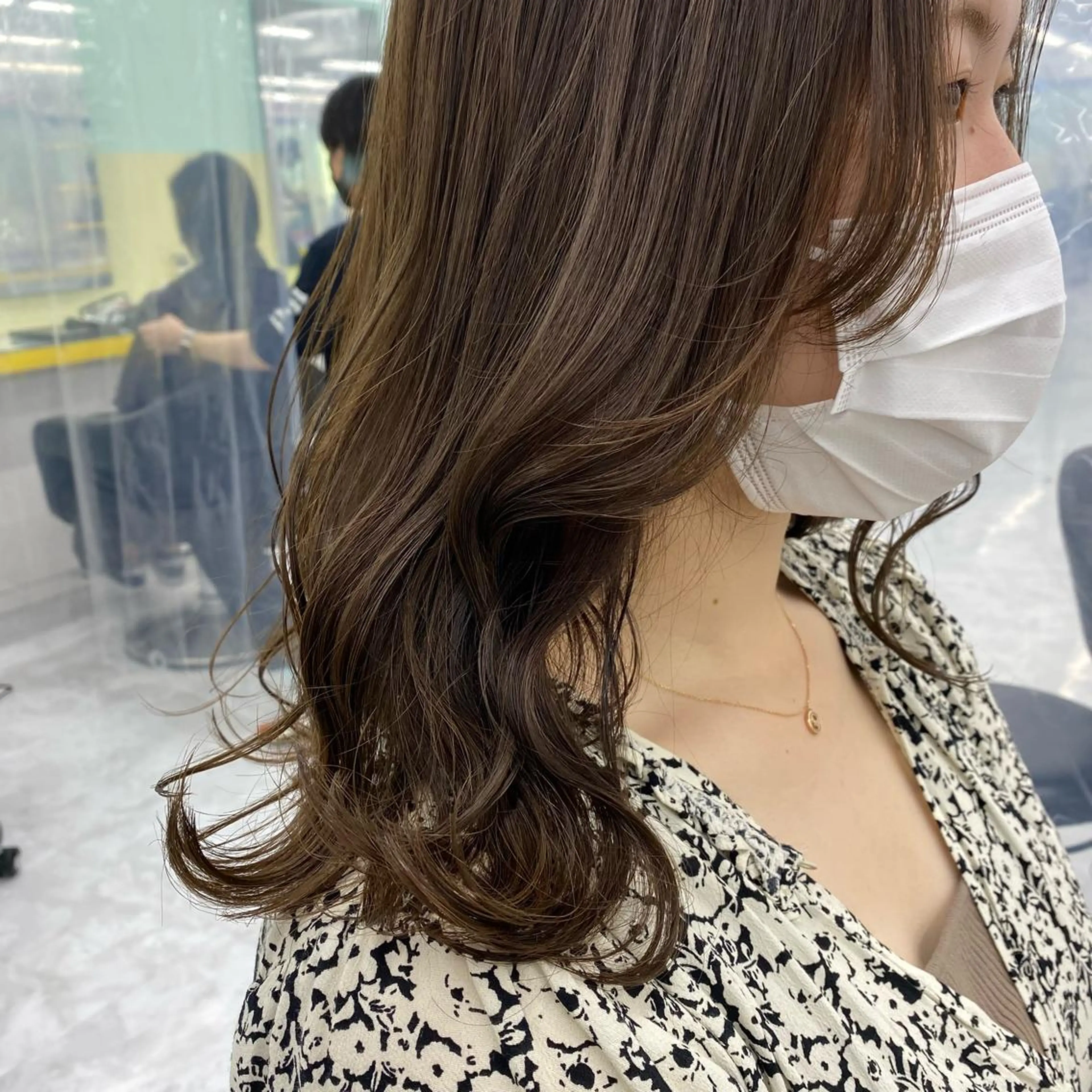 セミロング カラー ヘアアレンジ ヘアカラー トリートメント GOTODAY shair salon 横浜mare店所属・透明感抜群カラー mai🍑♡のヘアスタイル