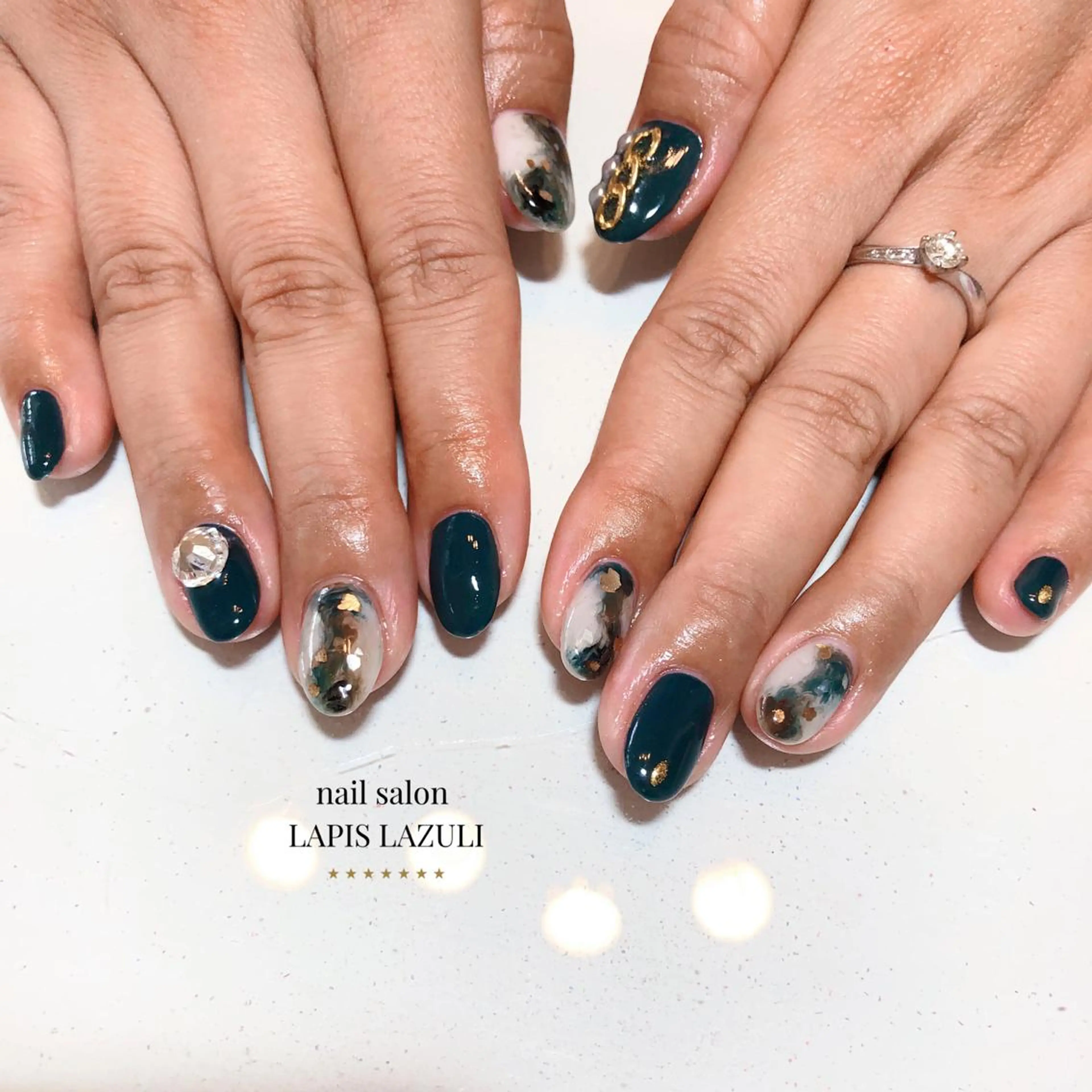 ネイル ジェルネイル マットネイル ミラーネイル ニュアンスネイル オフィスネイル ハンドネイル nail salon ラピスラズリのネイルデザイン