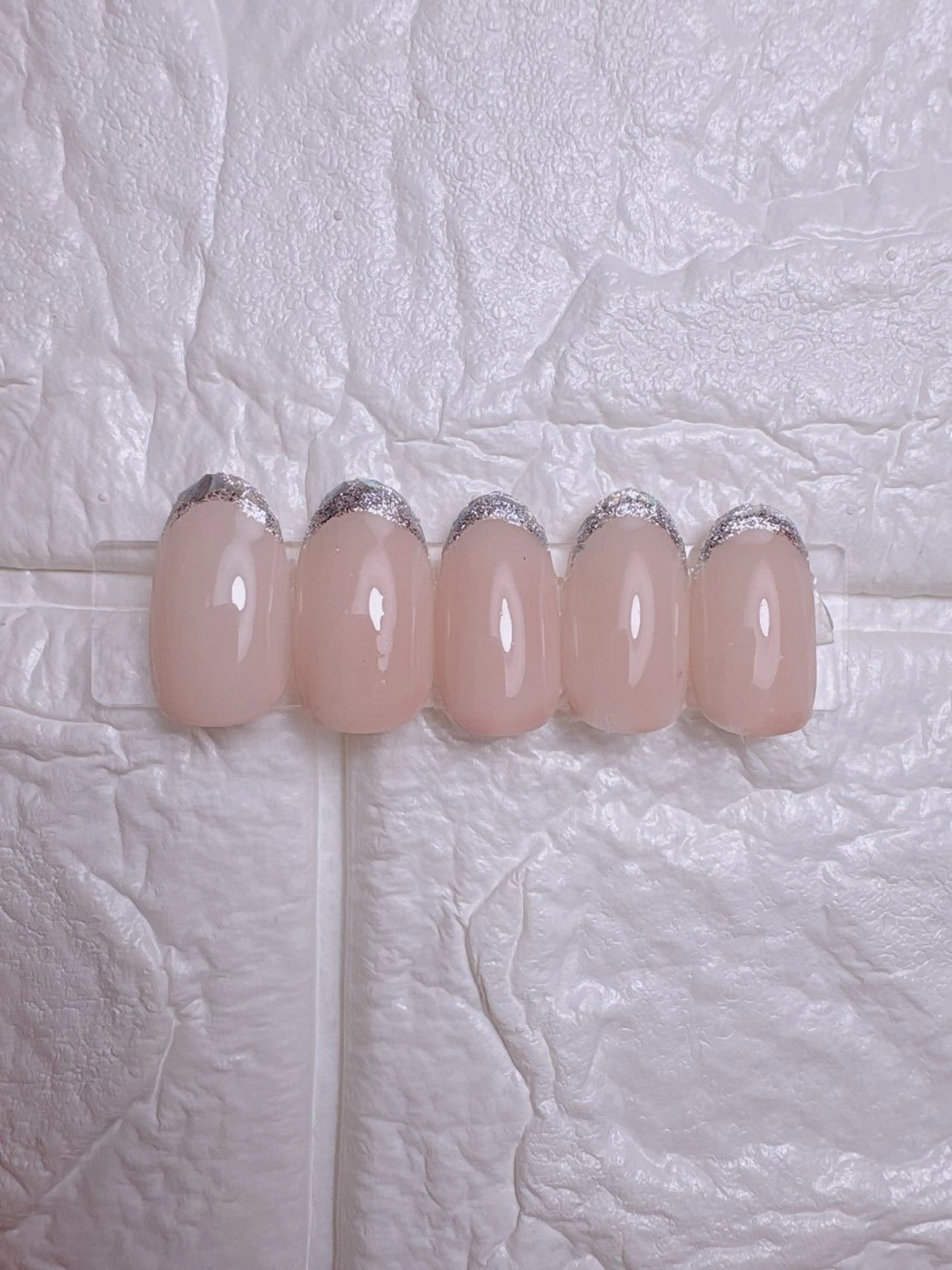 ネイル フレンチネイル キラキラネイル ラメ(グリッター) ミラーネイル nail room anのネイルデザイン