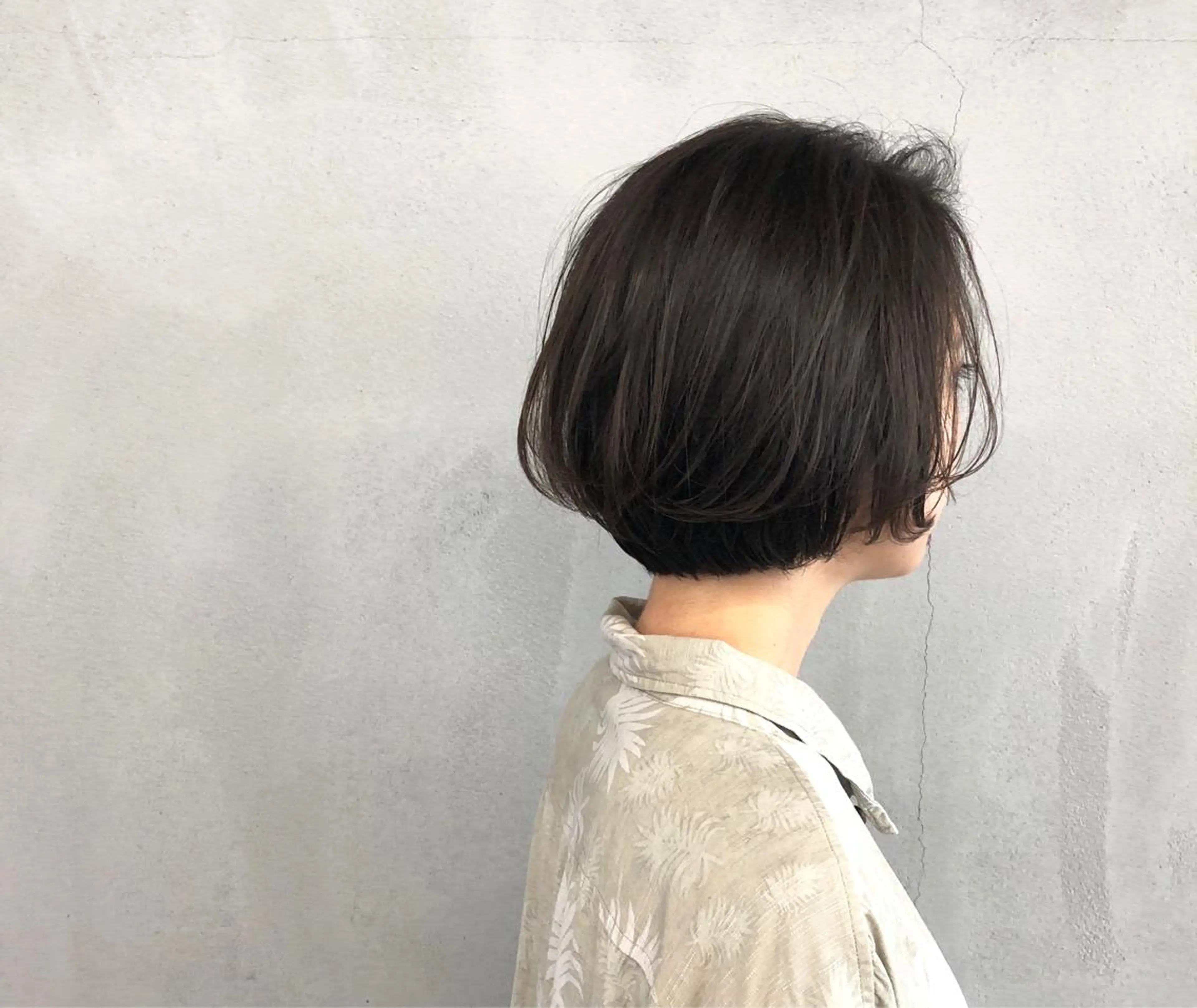 ショート カラー ショートボブ ボブ ショートヘア カット ヘアカラー トリートメント ボブ/ショート/ 白髪染め/メンズ葛西のヘアスタイル