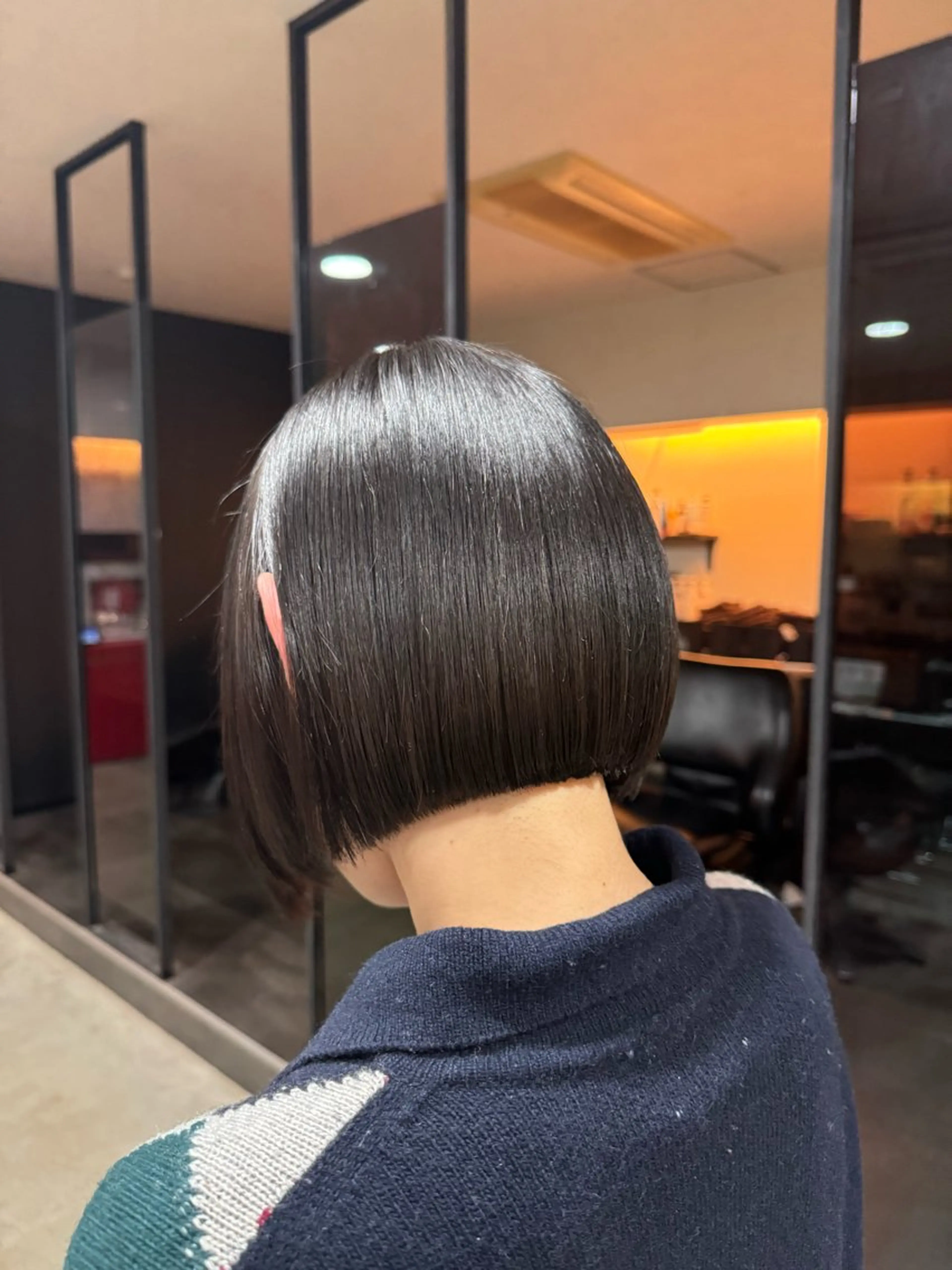 ショート 𝘀𝗮𝗲/柏の葉 / パーマモデルのヘアスタイル