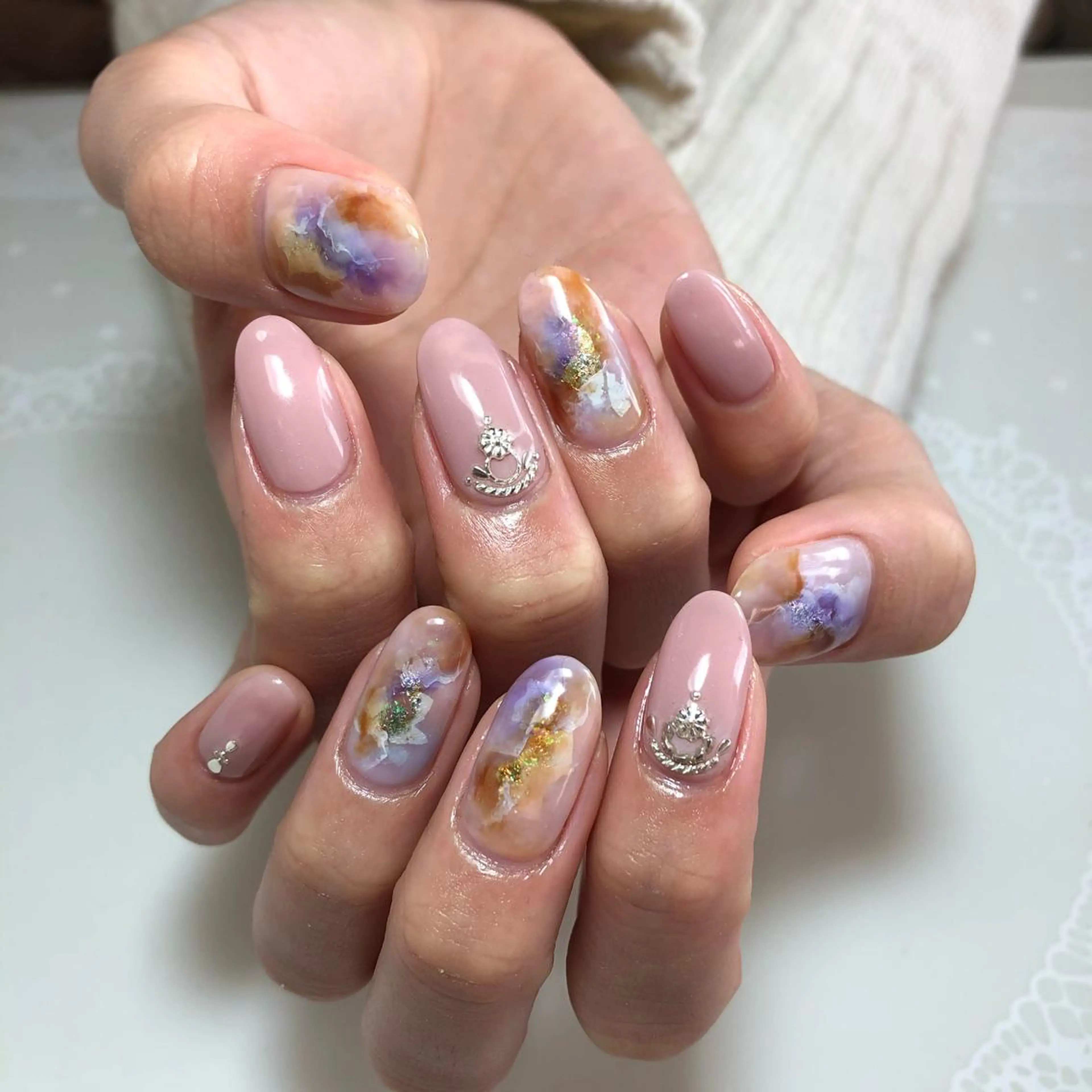 ネイル ニュアンスネイル g-up nail所属・米田 律子のネイルデザイン