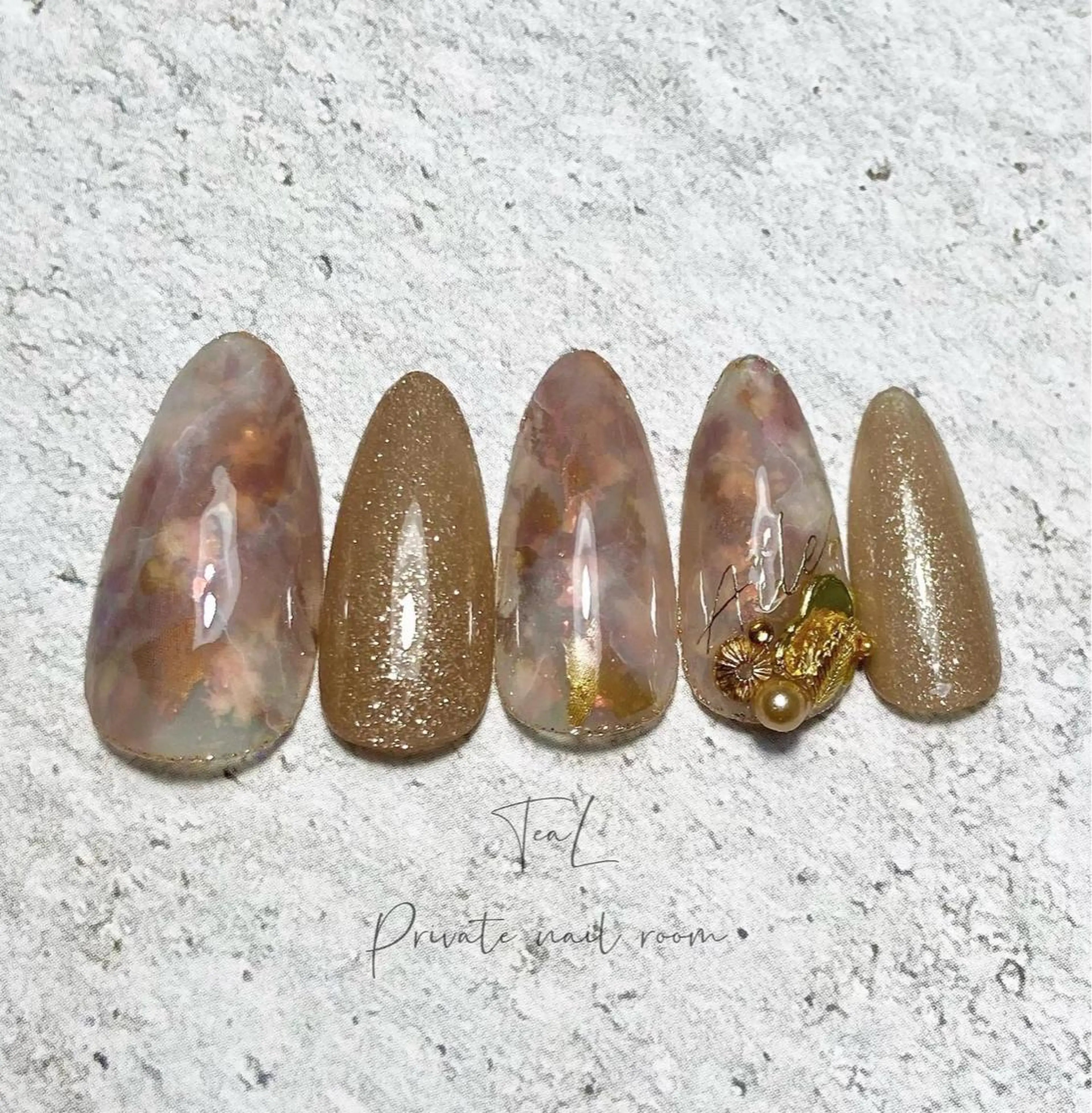 ネイル ハンドネイル TeaL nailのネイルデザイン