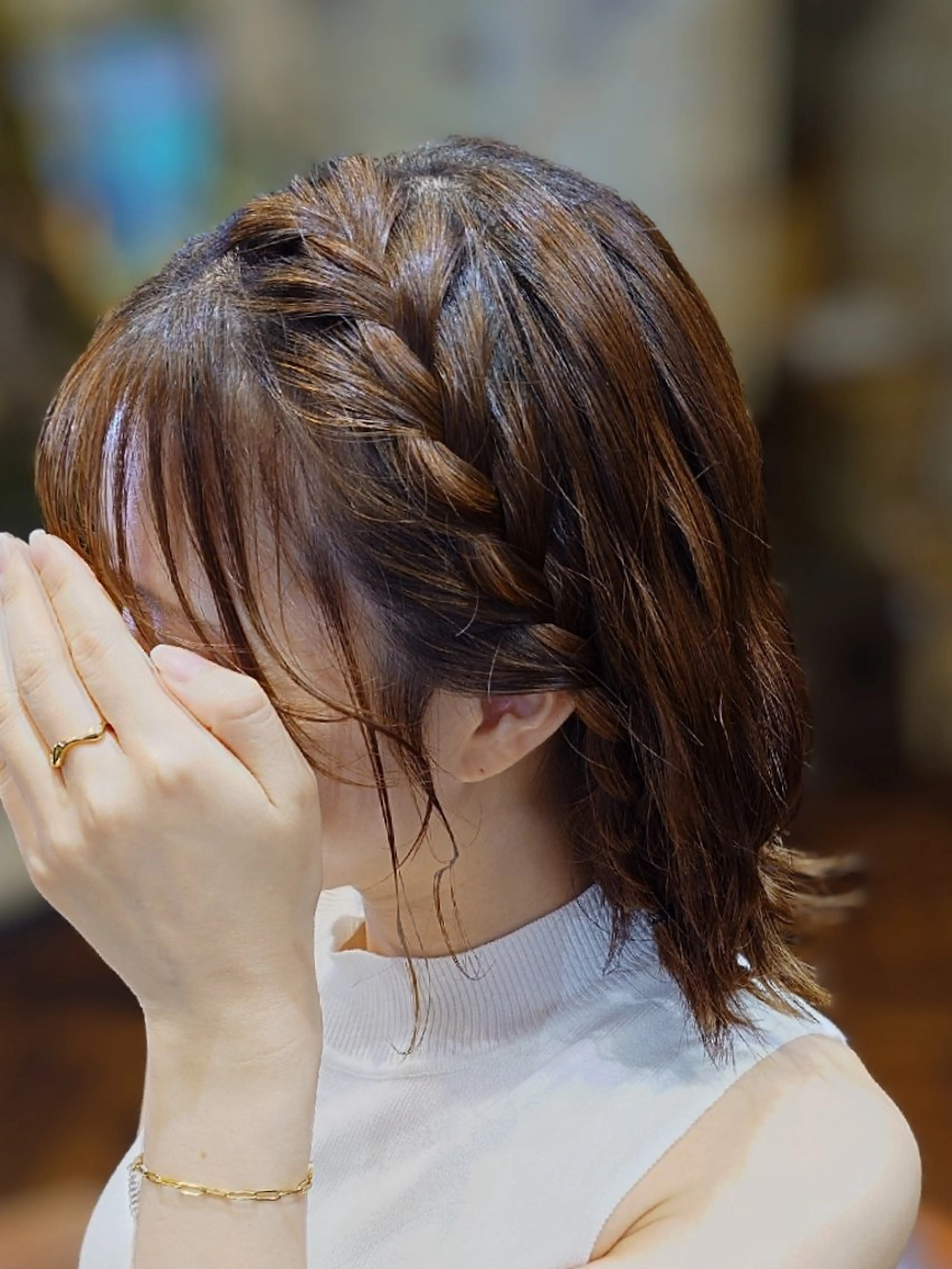 ミディアム Monan_新宿所属・似合わせ🌷艶カラー 🌷やまのヘアスタイル