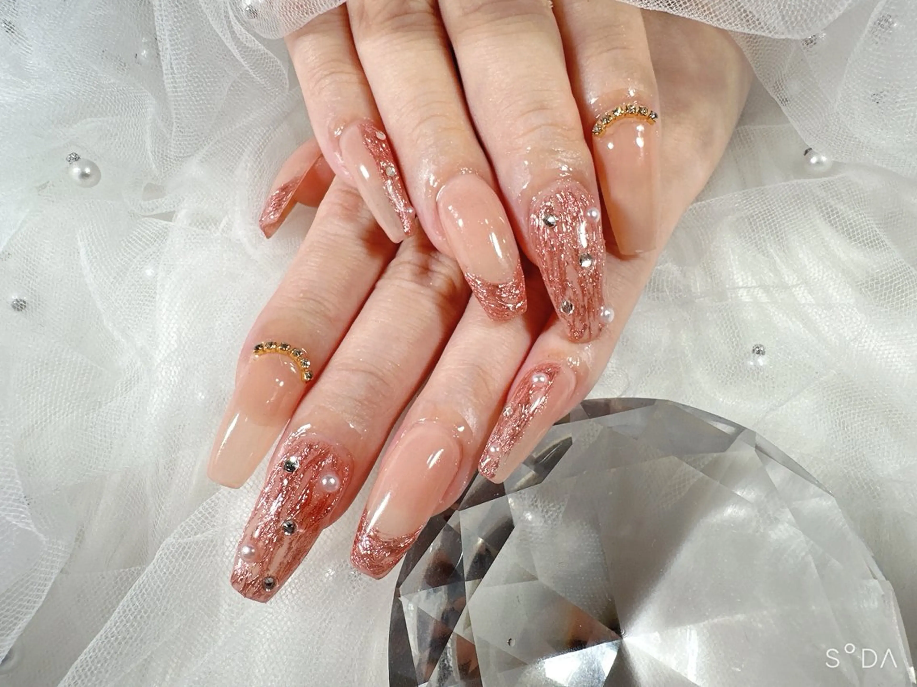 ネイル 韓国ネイル ピンク ピンクベージュ Cheeme Nailのネイルデザイン