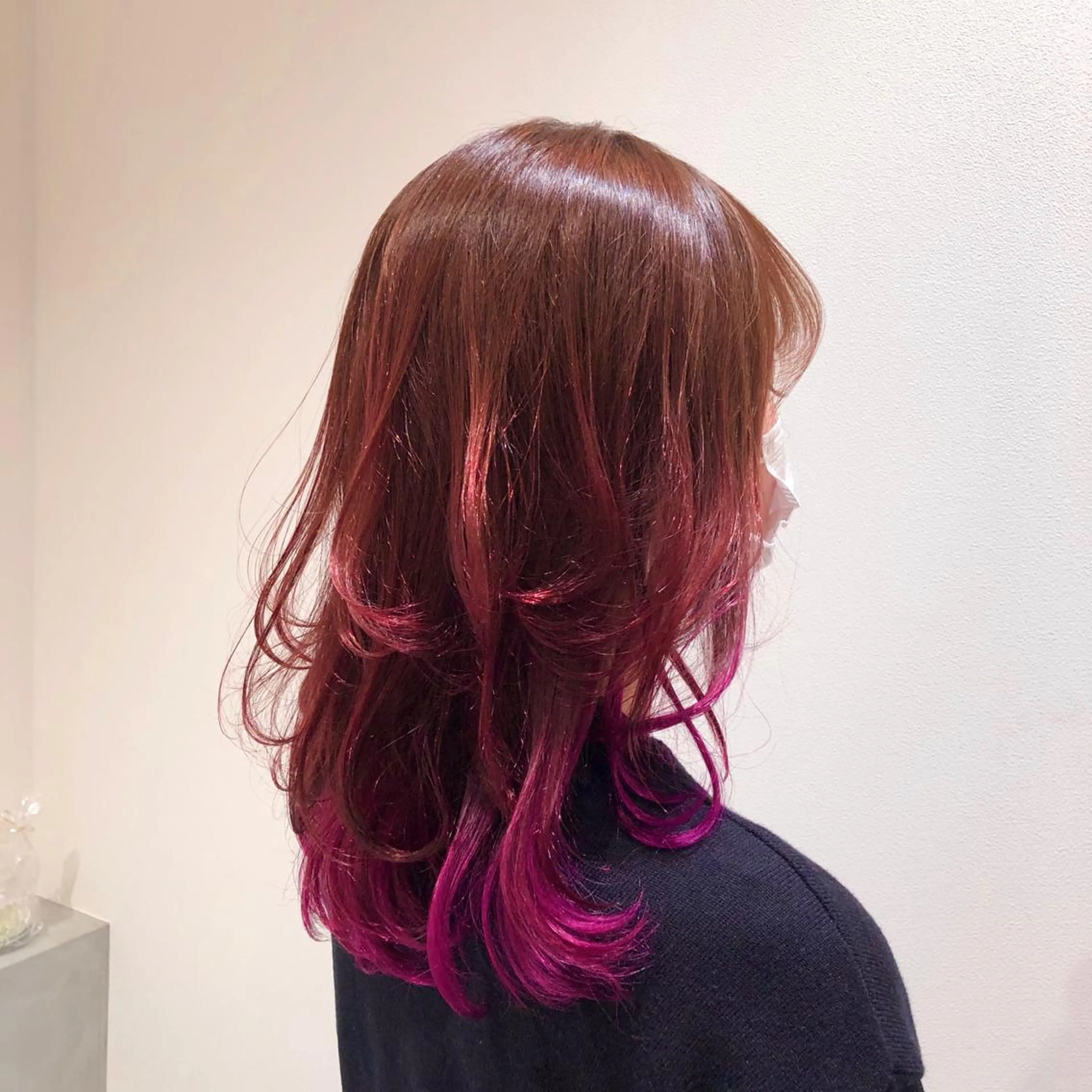 セミロング カラー ピンクカラー ヘアカラー トリートメント RUBEUS【ルベウス】所属・✨艶々カラー🎨 杉本賢人のヘアスタイル