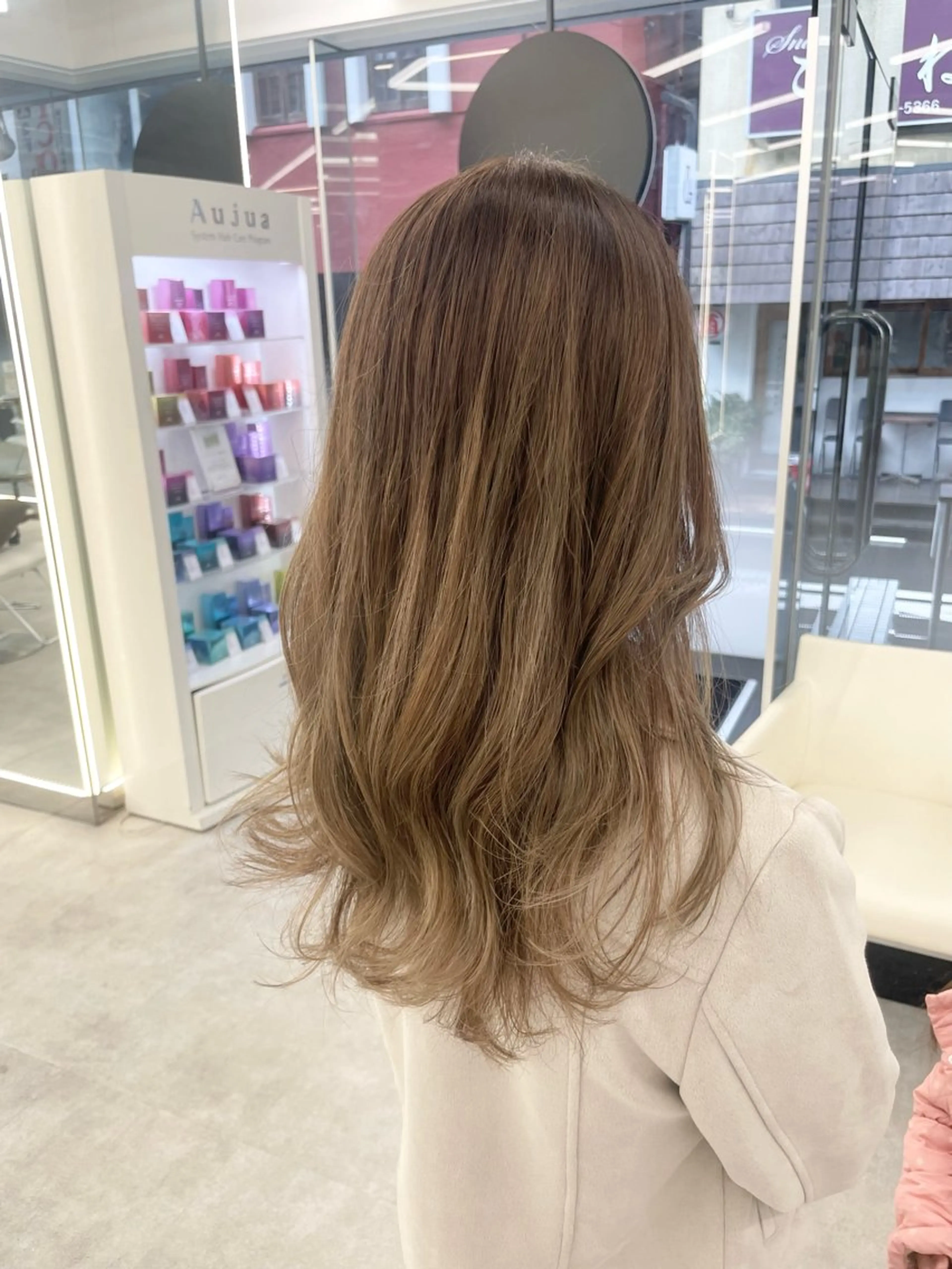 ロング カラー ヘアアレンジ ブリーチ ハイライトカラー ハイライト カット ヘアカラー トリートメント 【Brown】おじま のぞみのヘアスタイル