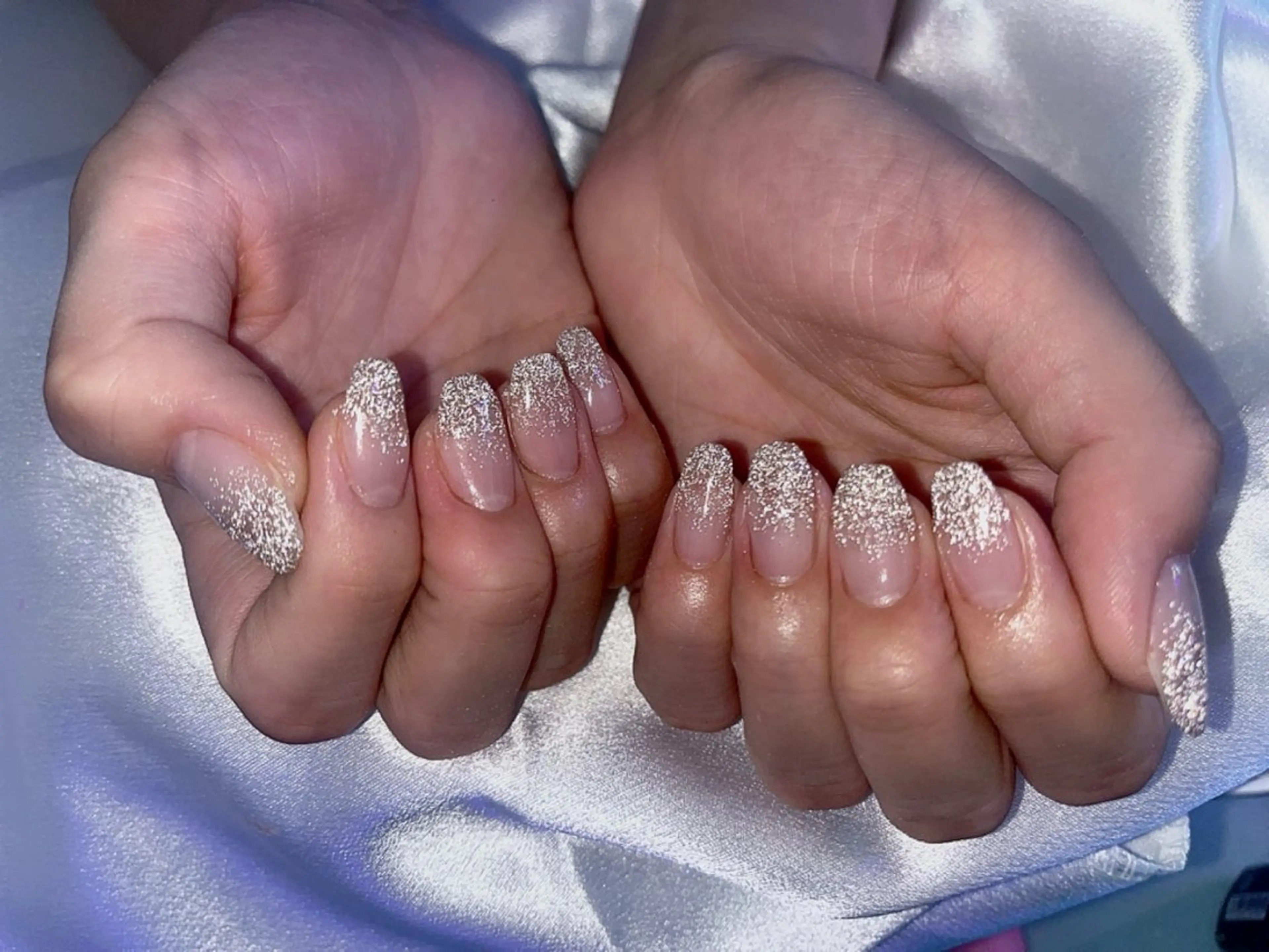ネイル フラッシュネイル ラメ(グリッター) ラメグラデーション ハンドネイル nailsalon STYLE.所属・🍯 RIOのネイルデザイン