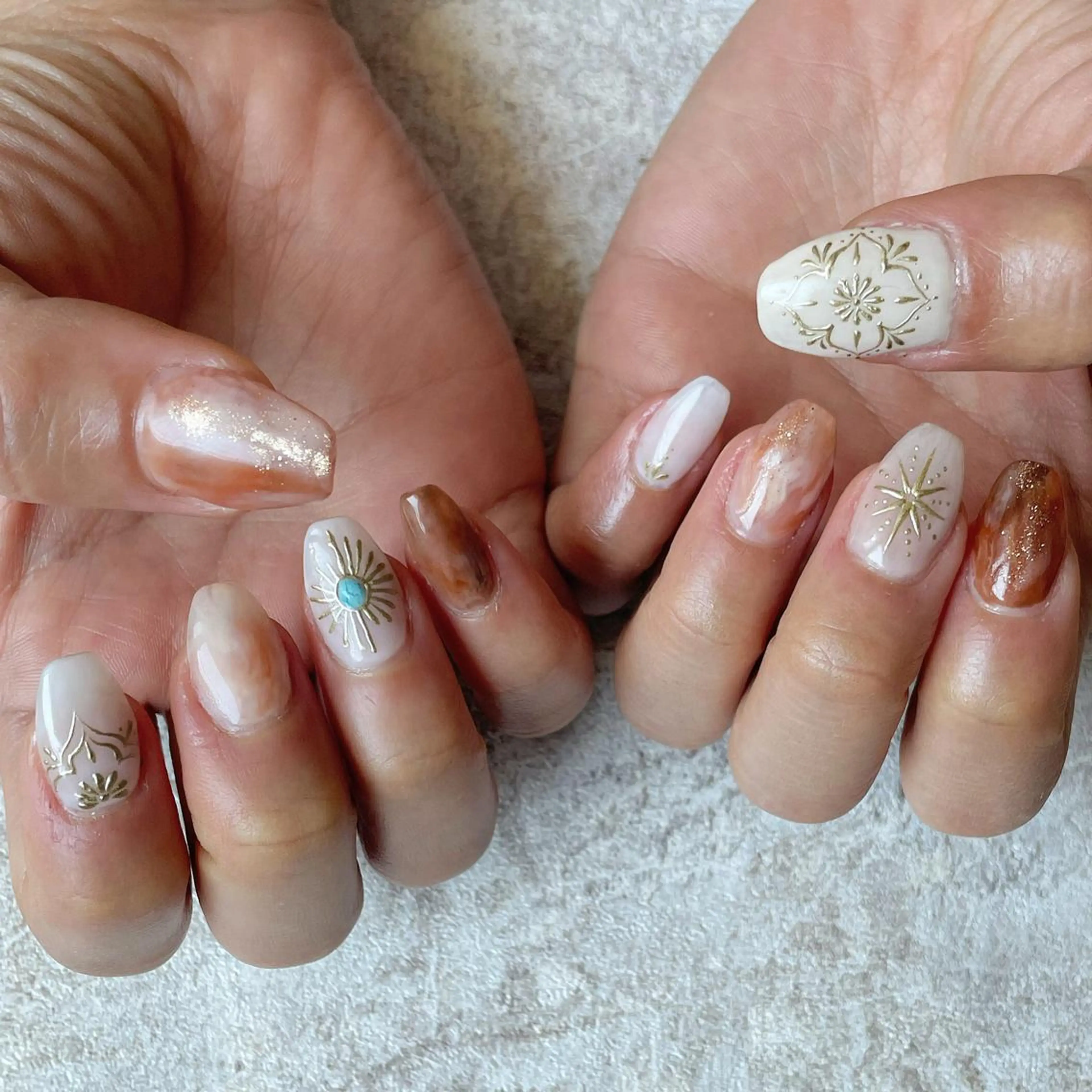 ネイル ハンドネイル Radia bykaonailsのネイルデザイン