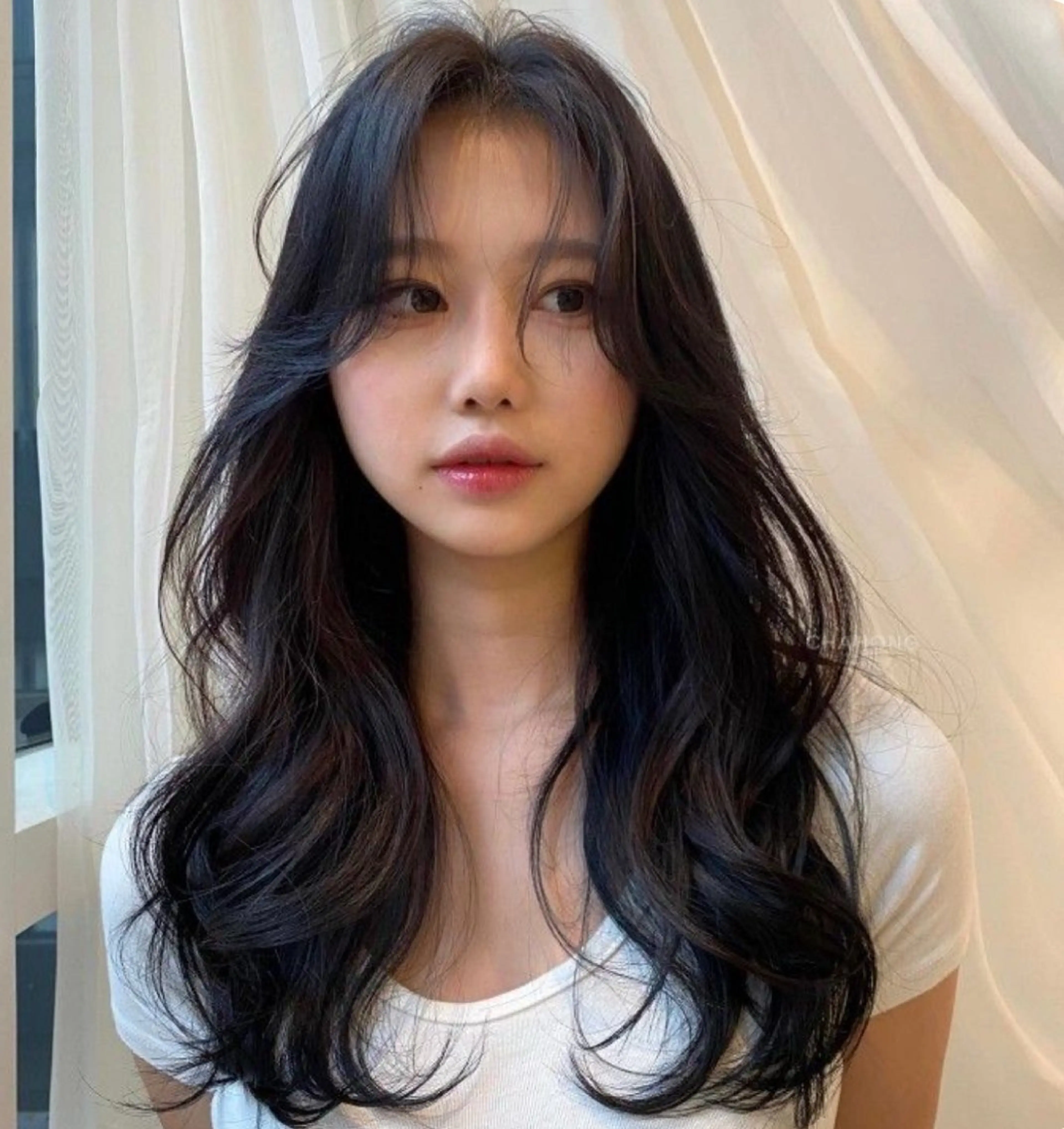 ロング カラー JUNO韓国ヘア MIAN.⋆𝜗𝜚のヘアスタイル