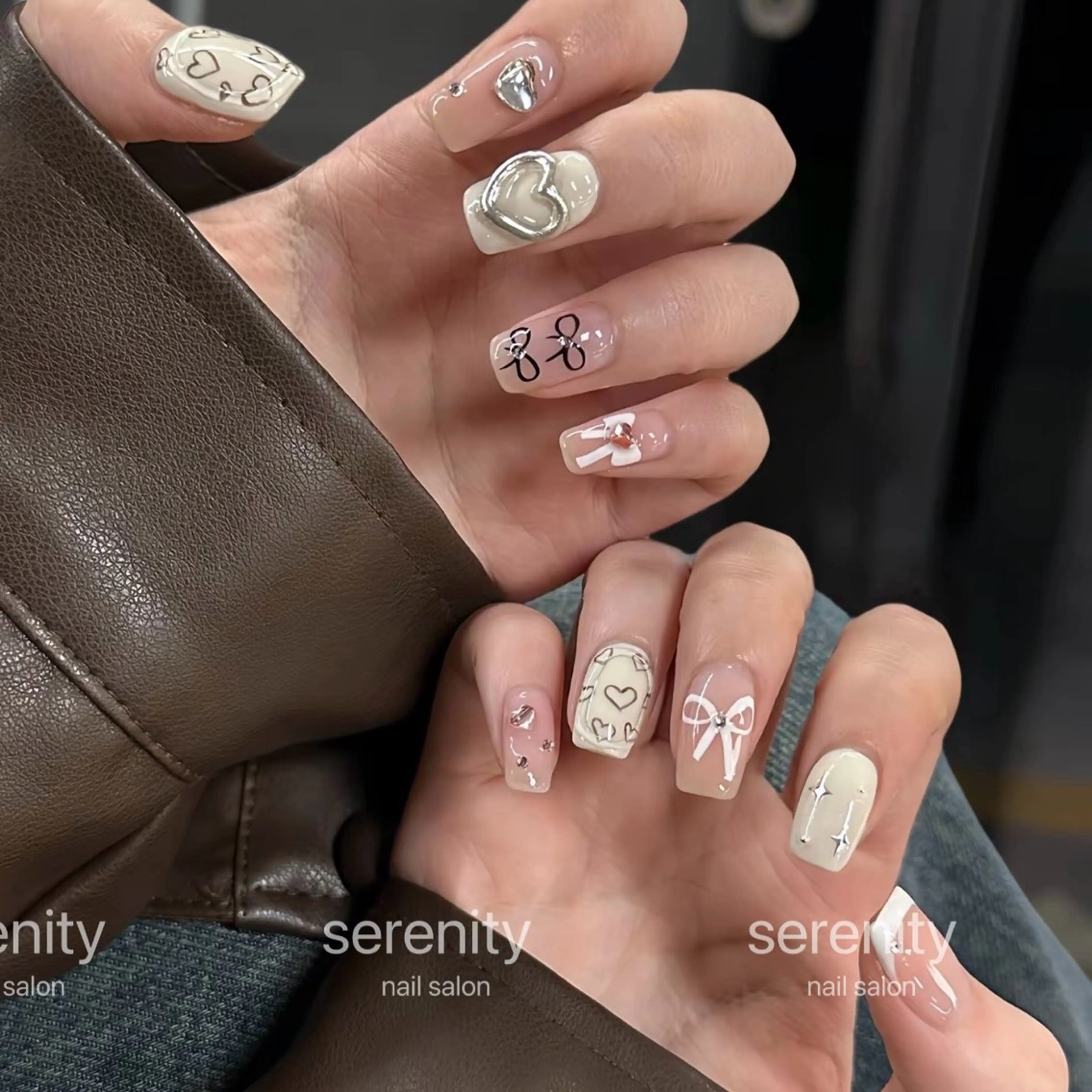 ネイル ハンドネイル ハンドケア ✨Serenity ワンホンネイルのネイルデザイン