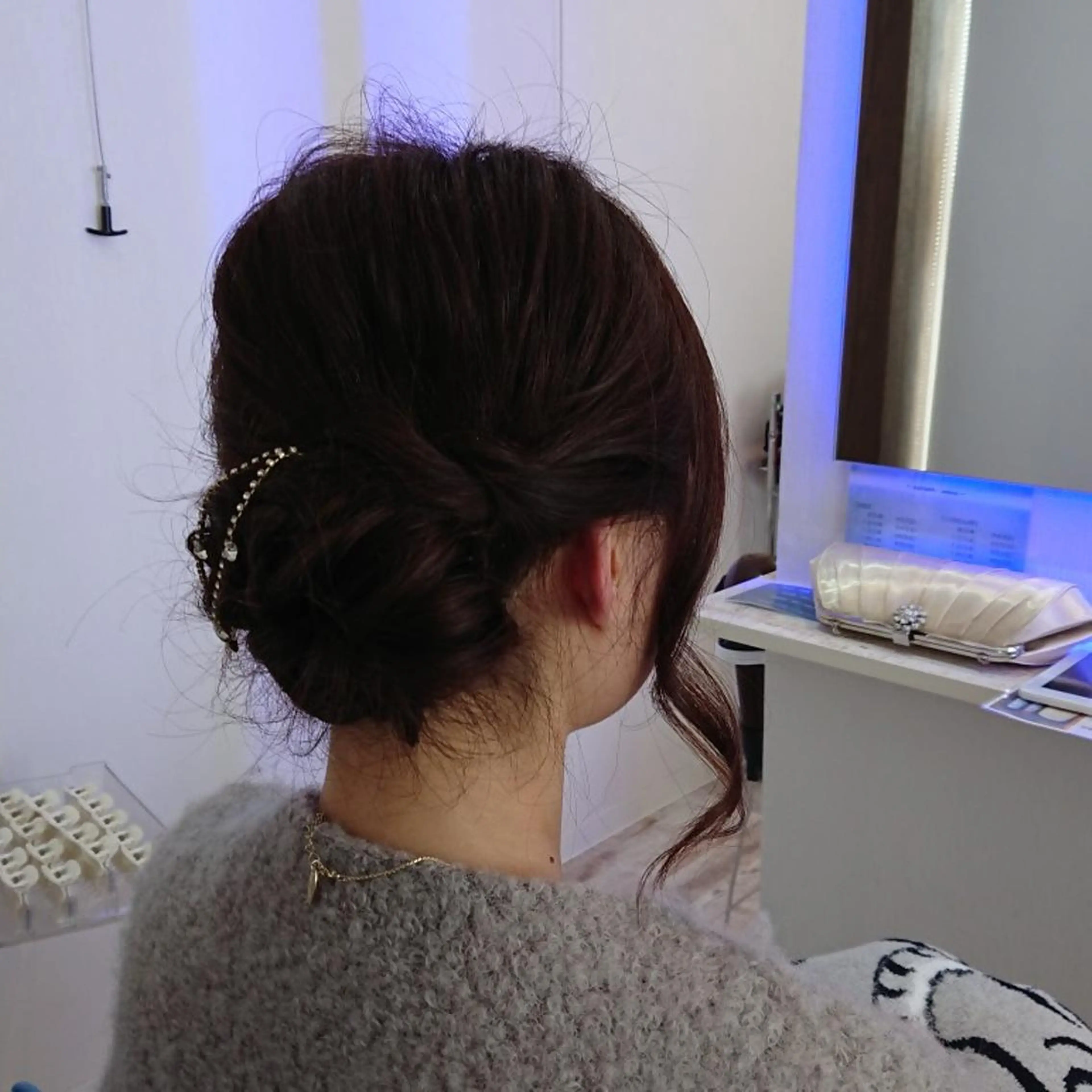 セミロング ヘアアレンジ 小林 伸行のヘアスタイル