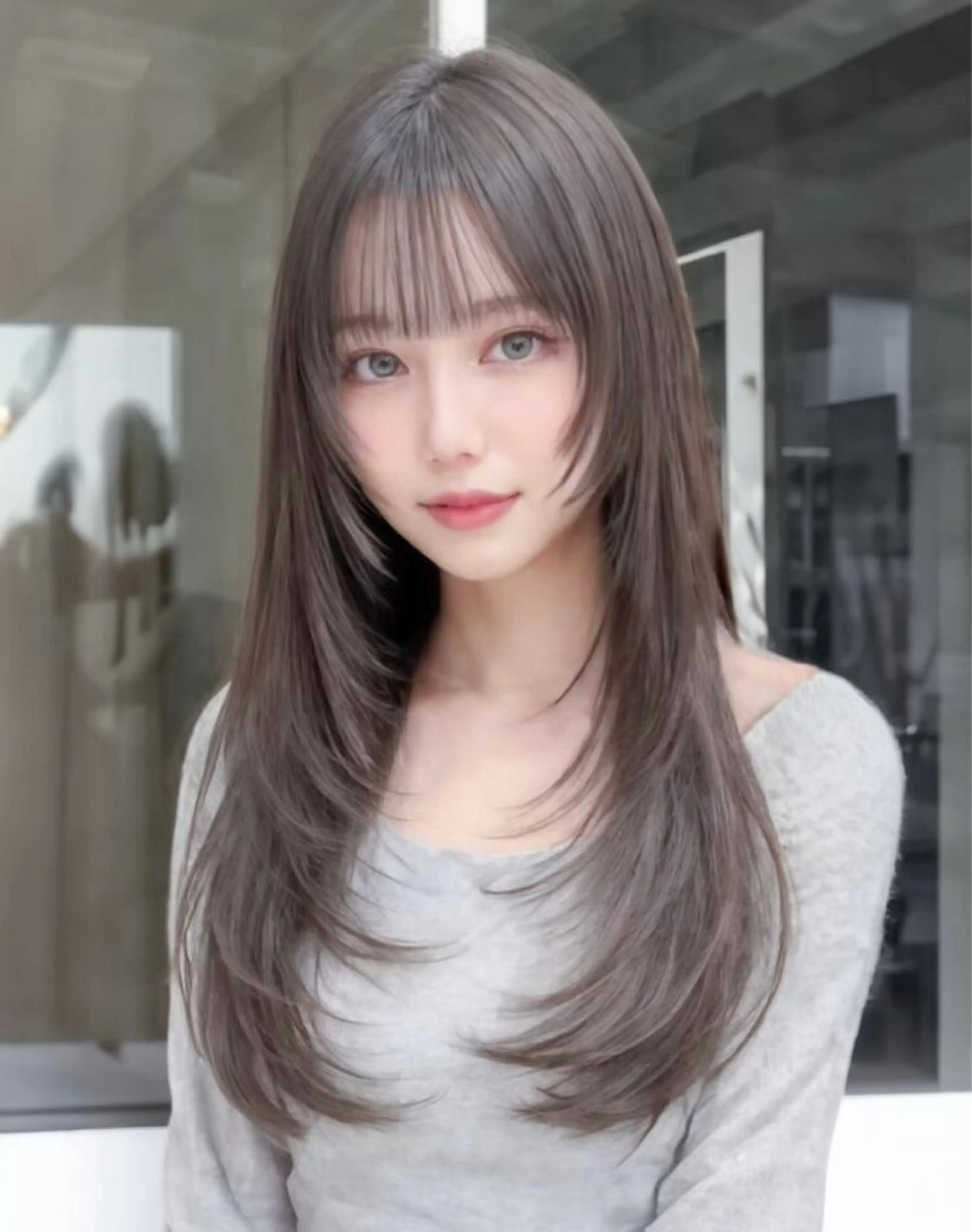 🔱韓国風レイヤーカット🔱➕髪質改善トリートメント付き💎の写真