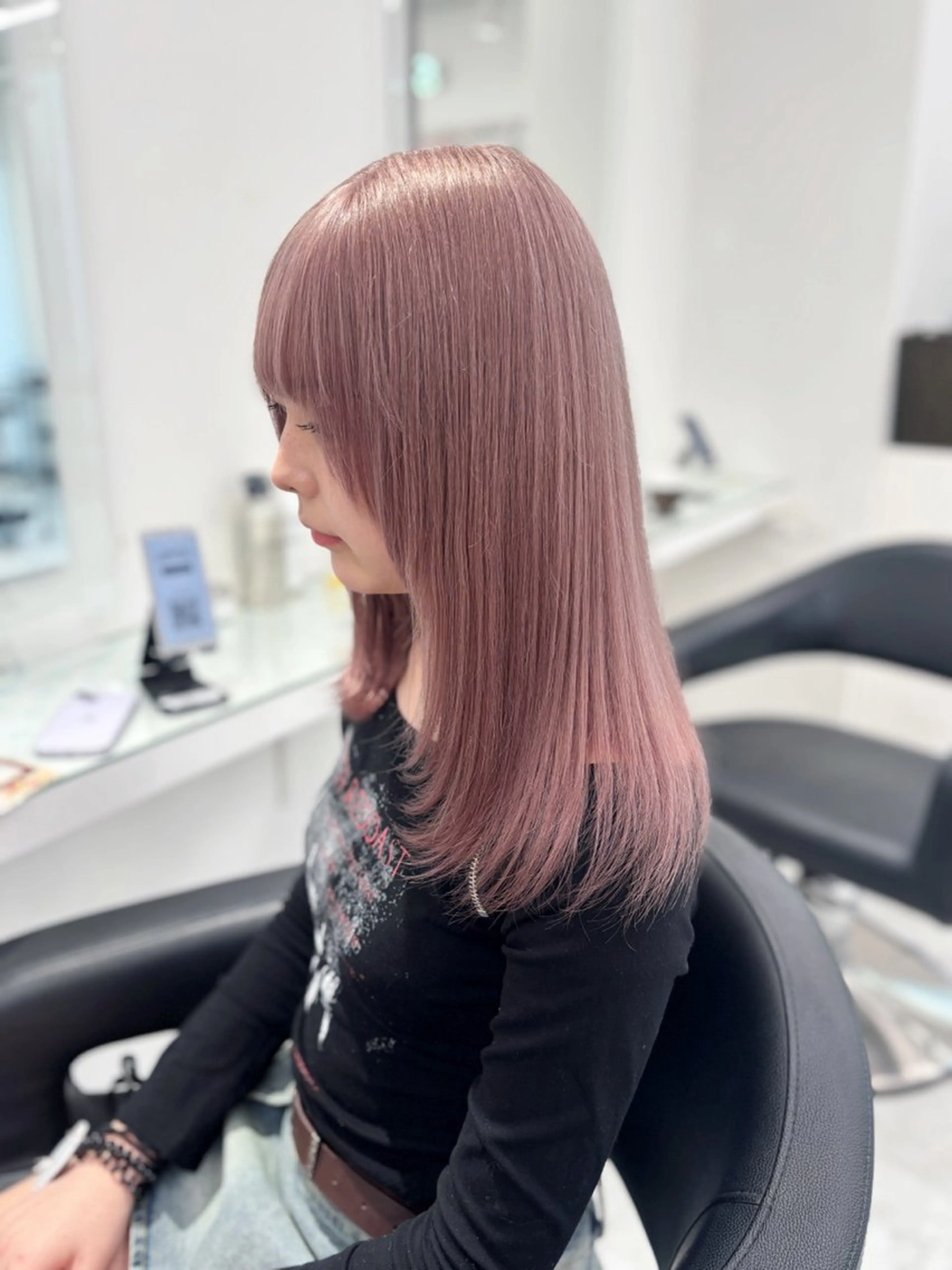 ロング カラー ヘアカラー トリートメント 💖ミルクティー💖 あかり💖のヘアスタイル