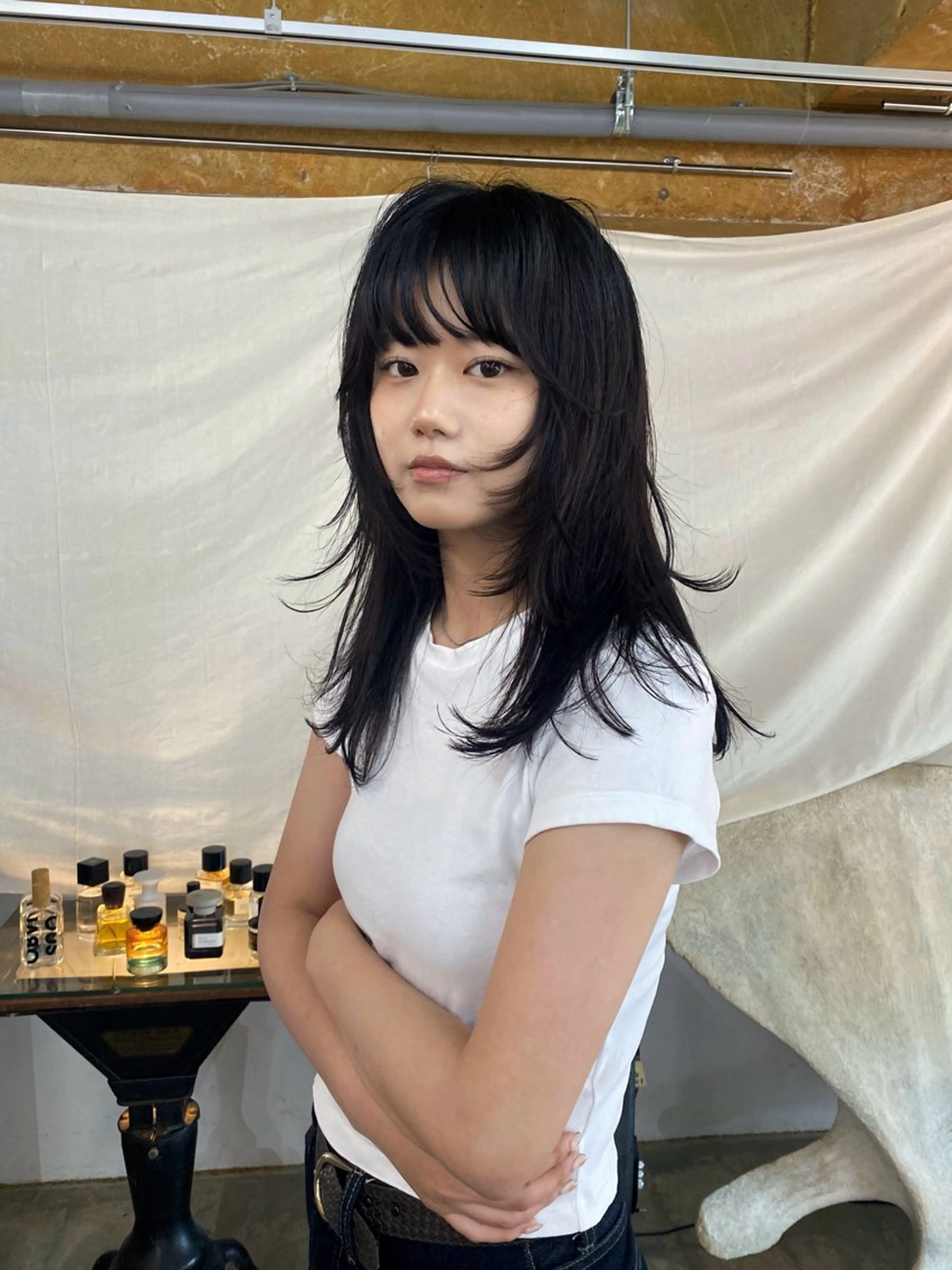 セミロング カット トリートメント KEI gattacaのヘアスタイル
