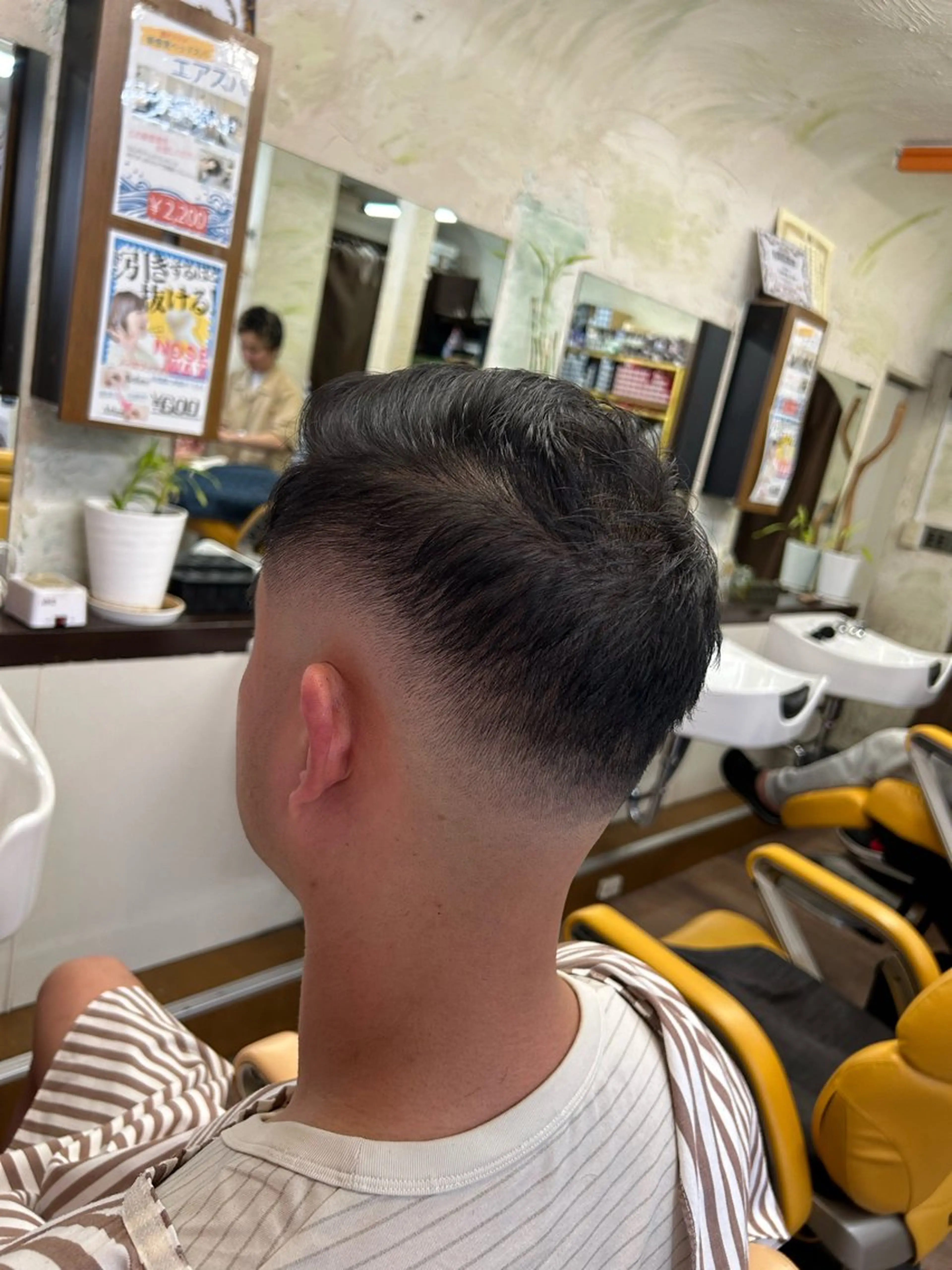 ショート メンズ フェードカット 七三 新宿メンズカット✂︎ 能戸蒼生💈のヘアスタイル