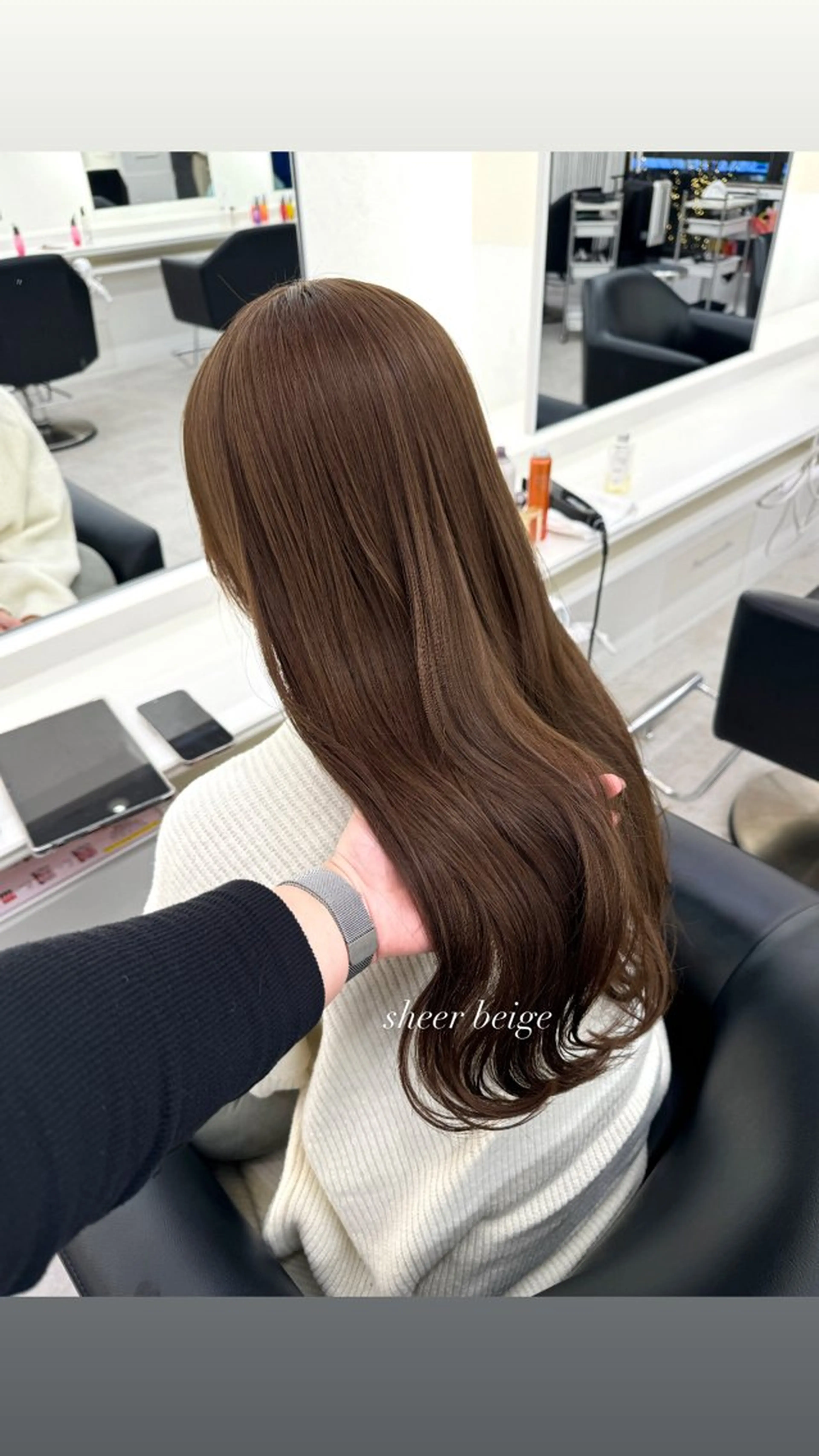 ロング カラー ヘアカラー ParveMix 宮﨑 梨里のヘアスタイル