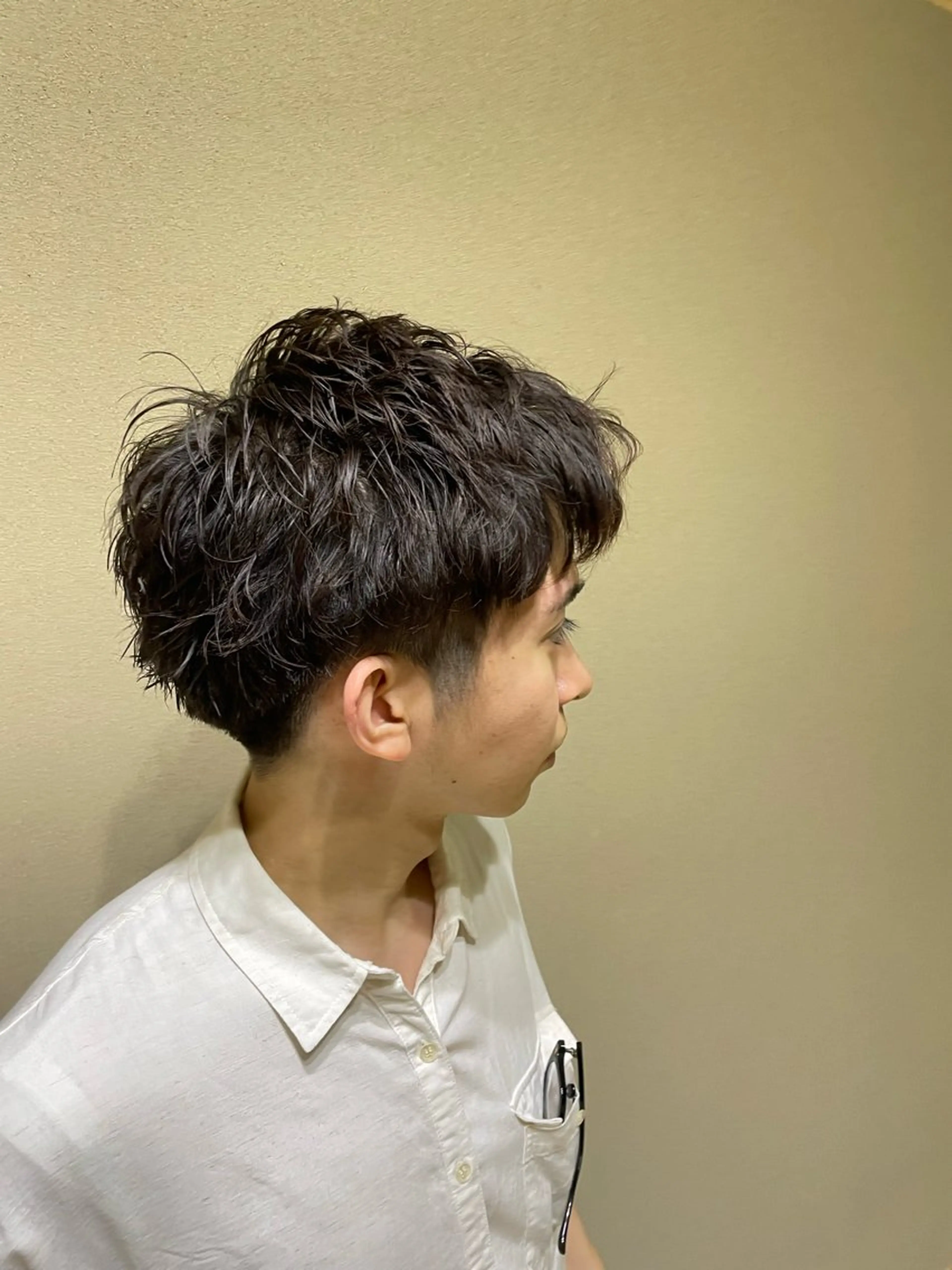 パーマ メンズ 田中 魁人のヘアスタイル