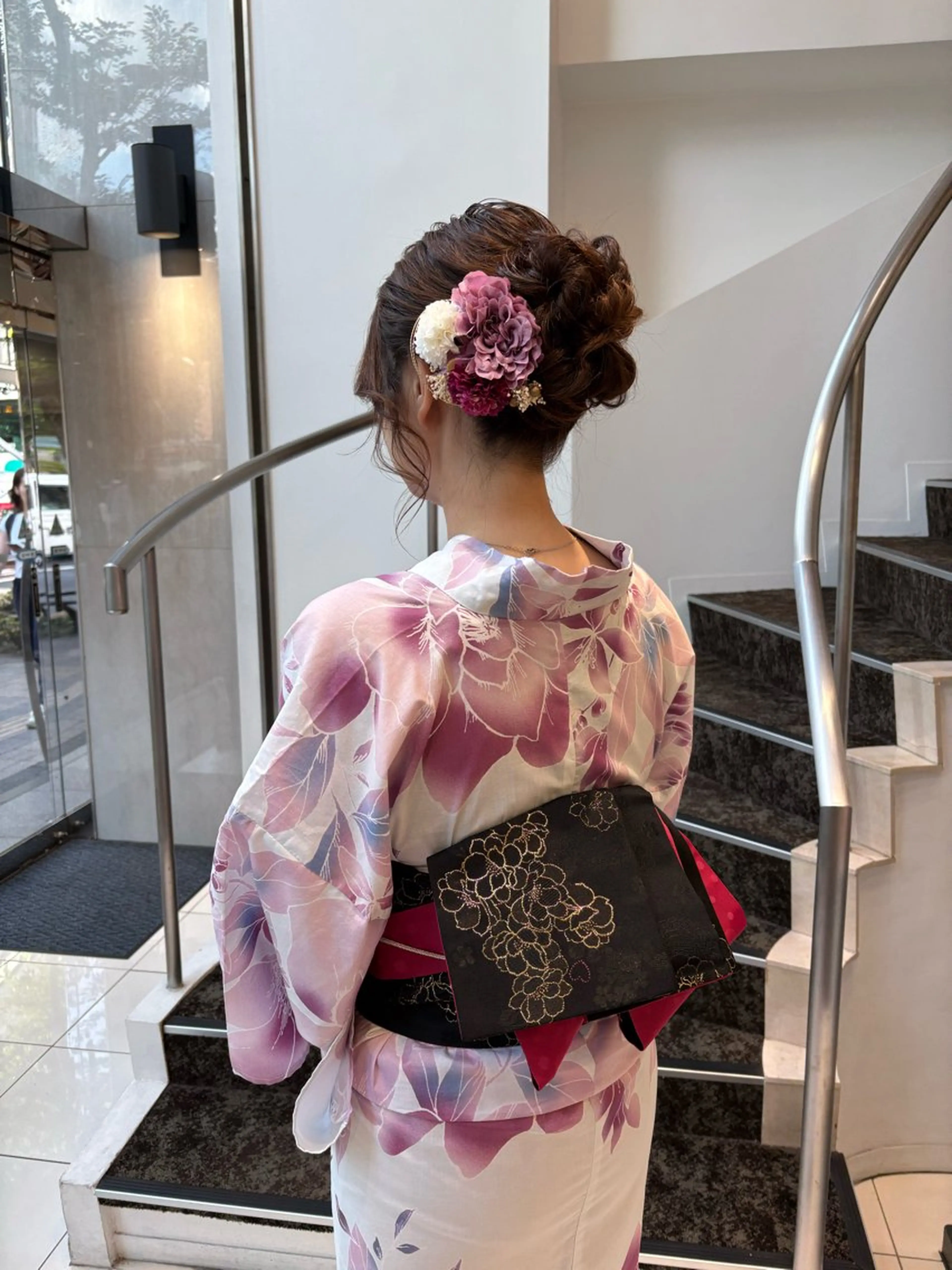 🩵期間限定 ヘアセット+浴衣着付け🩵の写真